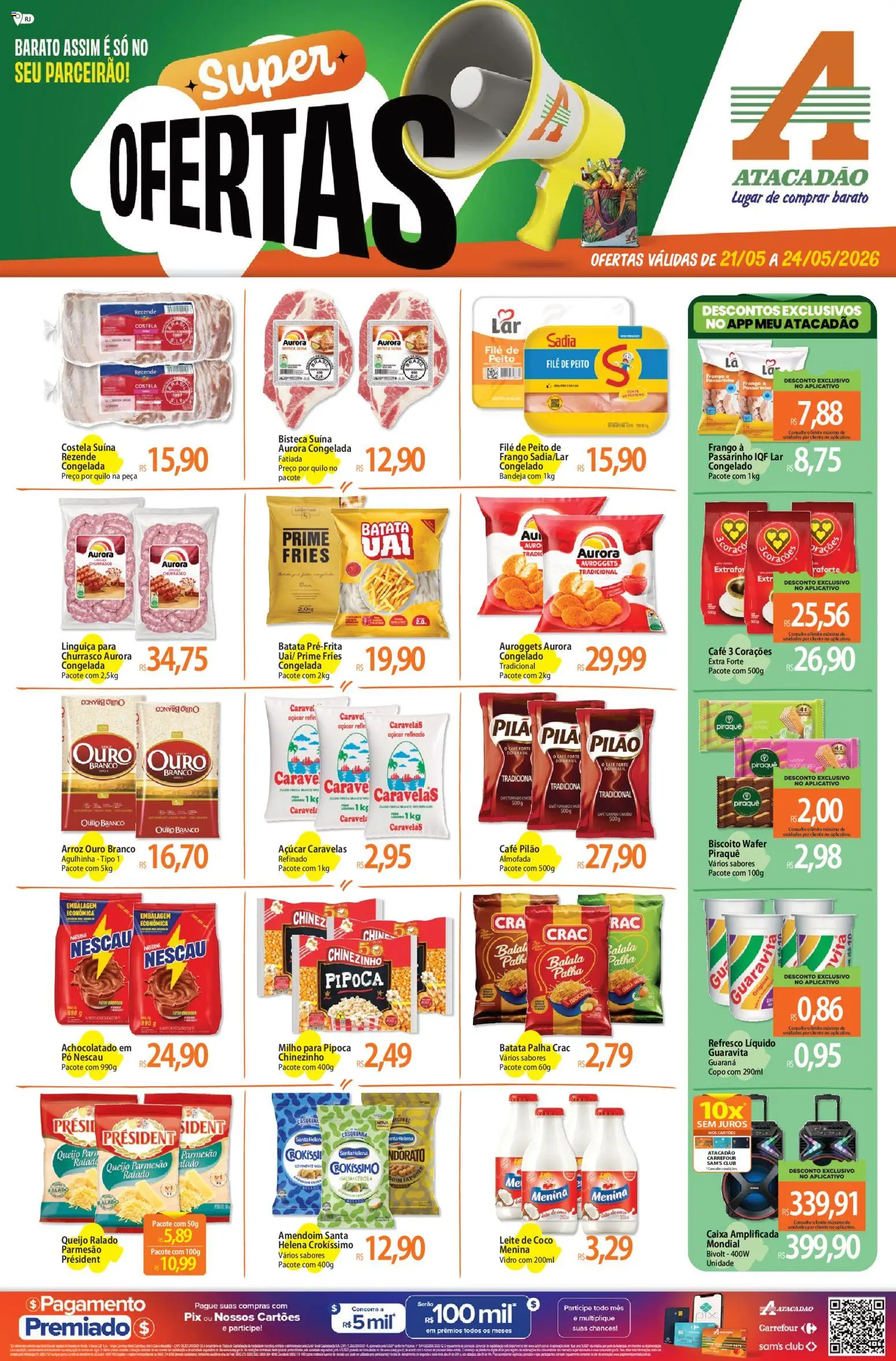 Pré-Visualização do folheto "Atacadão ofertas - RJ" da loja Atacadão válido a partir de 21/05/2026