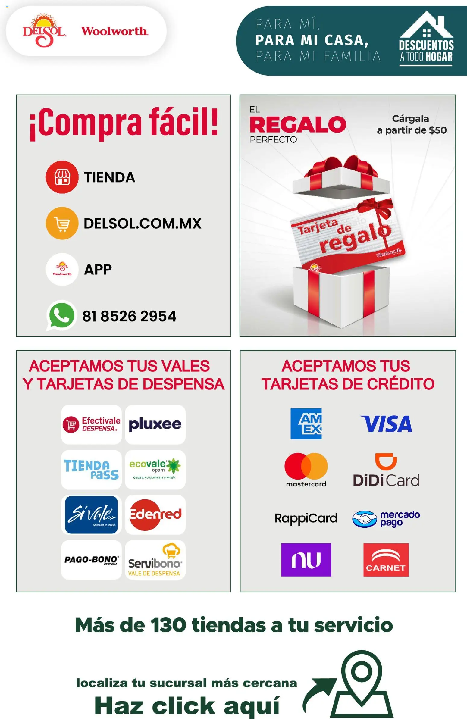 Vista previa las ofertas de la tienda Del Sol y Woolworth - Del Sol y Woolworth catálogo desde el 27/08/2026 