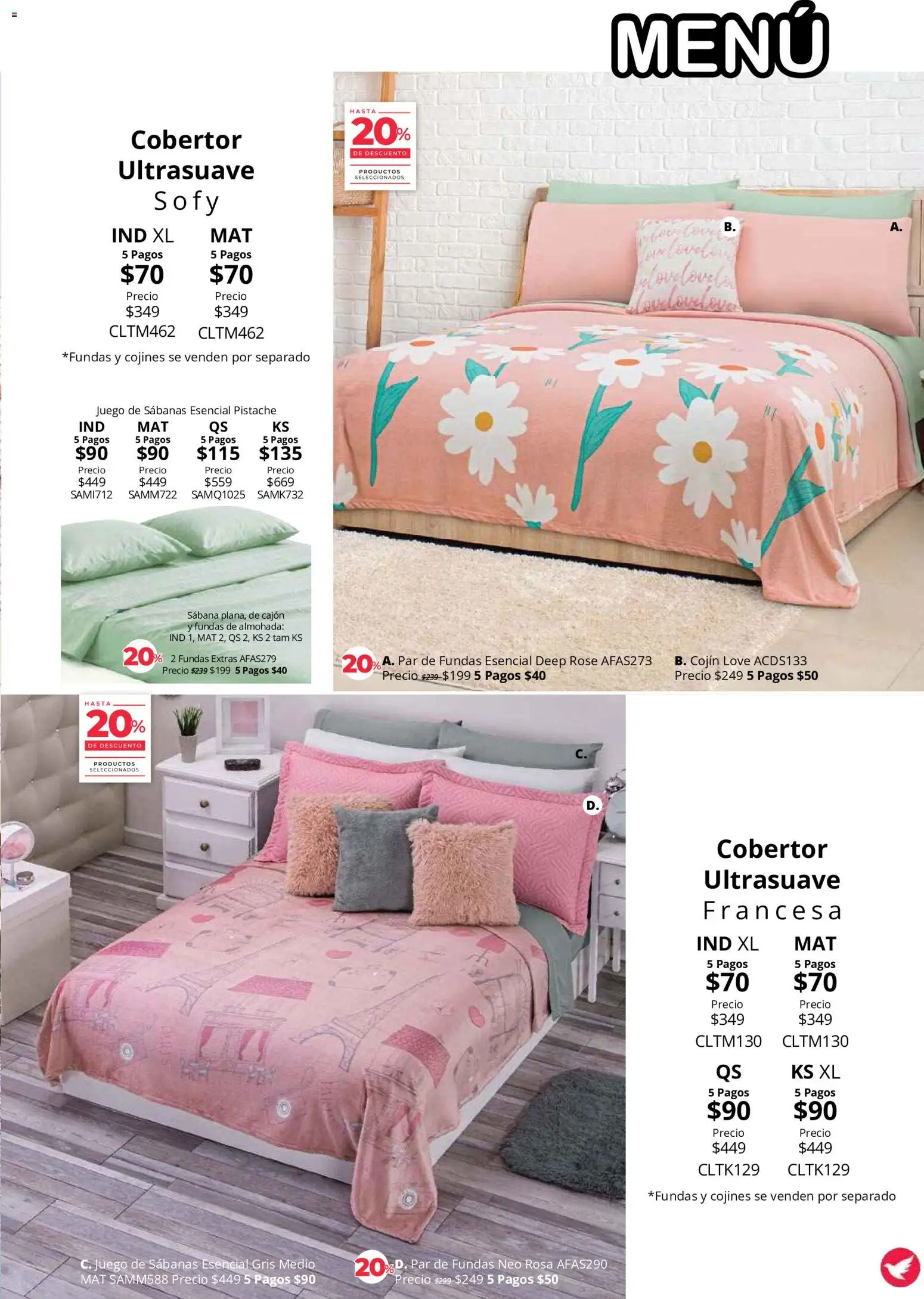 Vista previa las ofertas de la tienda Colchas Concord - Colchas Concord catálogo Colección Cobertor desde el 01/08/2026 