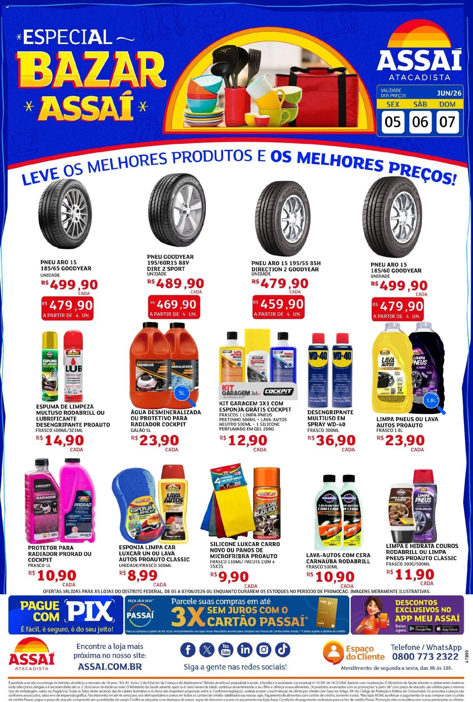 Pré-Visualização do folheto "Assaí Atacadista ofertas - DF" da loja Assaí Atacadista válido a partir de 05/06/2026