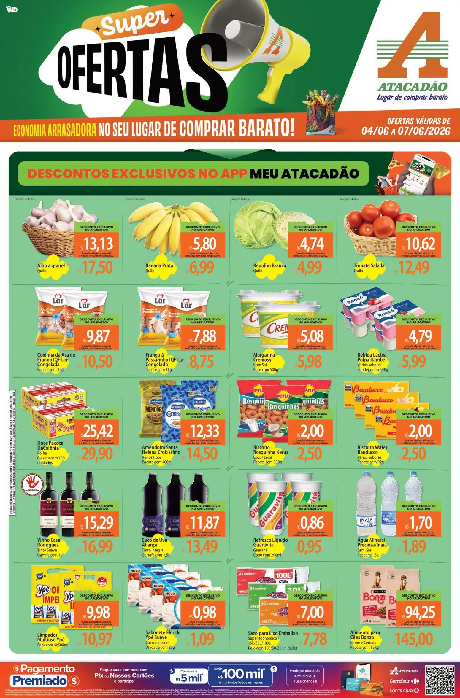 Pré-Visualização do folheto "Atacadão ofertas - RJ" da loja Atacadão válido a partir de 04/06/2026