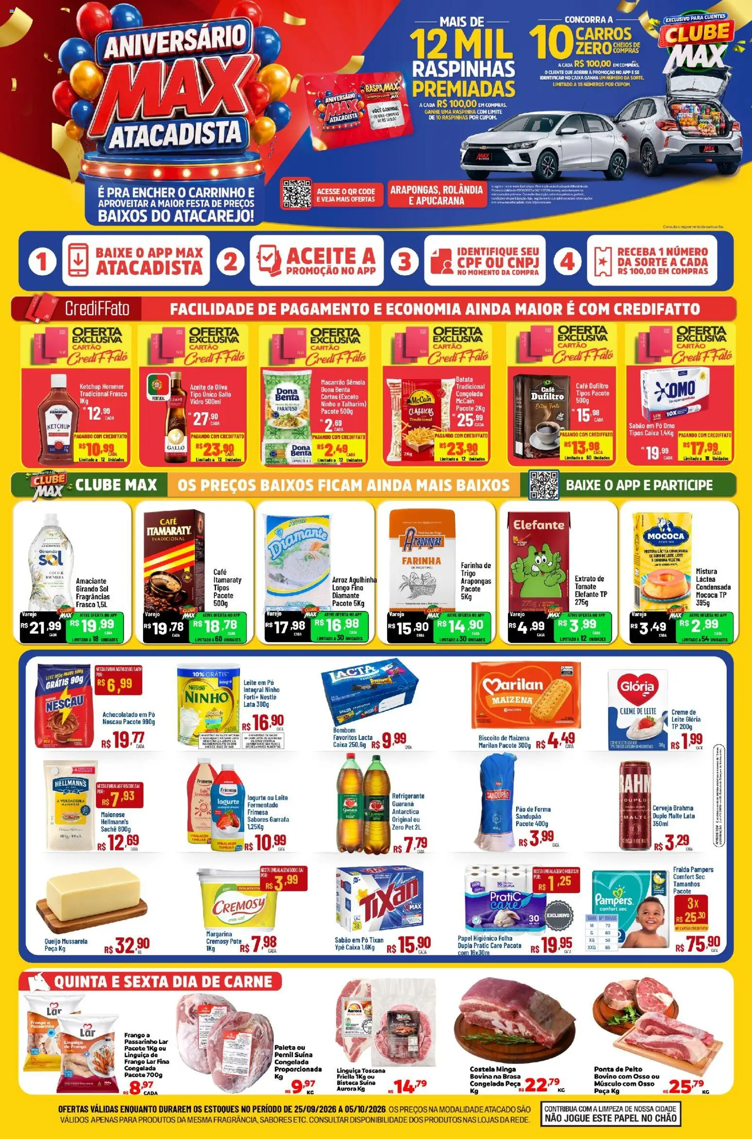 Pré-Visualização do folheto "Max Atacadista - Ofertas da semana" da loja Max Atacadista válido a partir de 25/09/2026