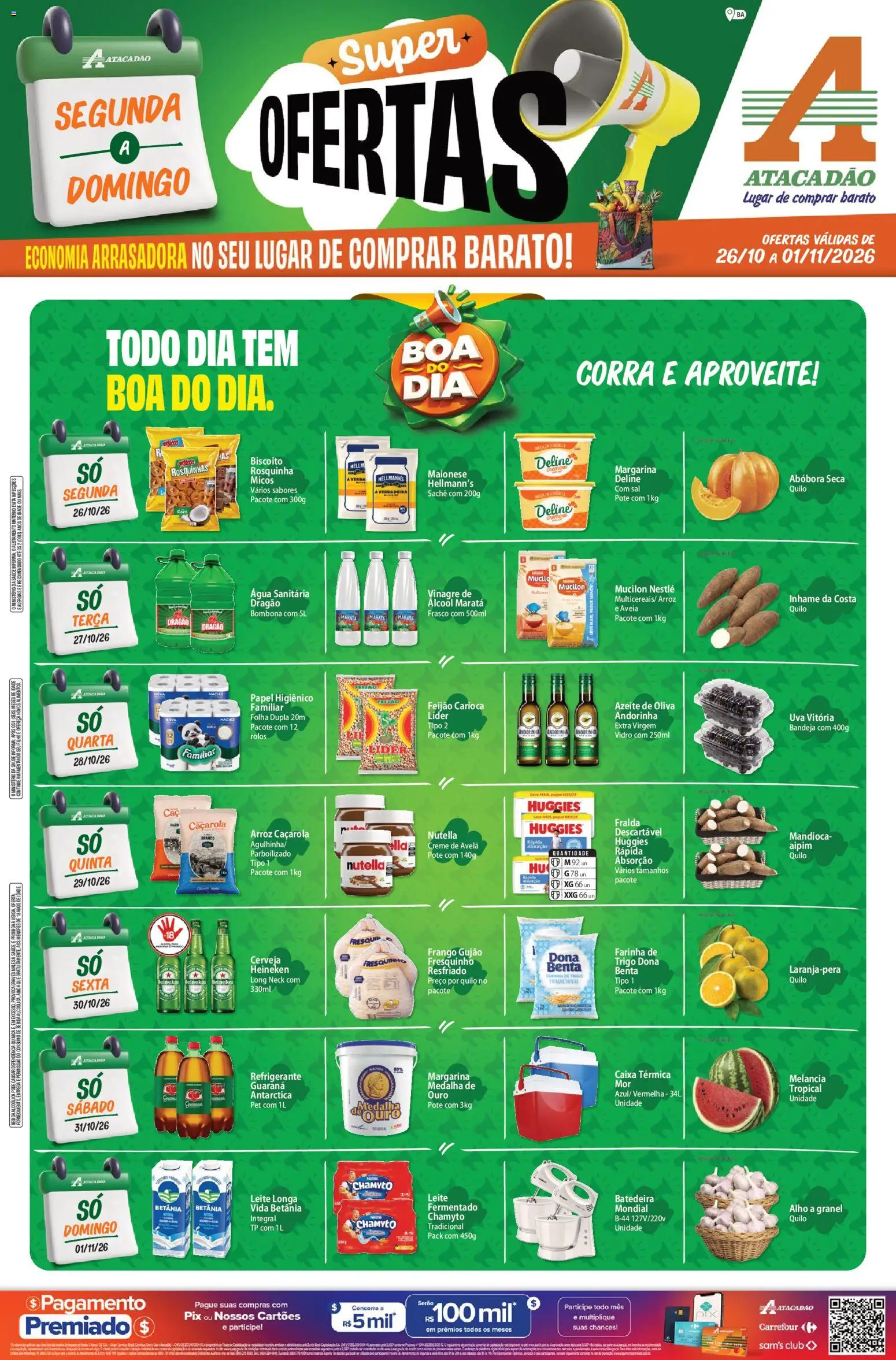 Pré-Visualização do folheto "Atacadão ofertas - BA" da loja Atacadão válido a partir de 26/10/2026