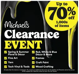 Un aperçu du dépliant Michaels weekly flyer - Smyrna du magasin Michaels est valide à partir 5 juill. 2026