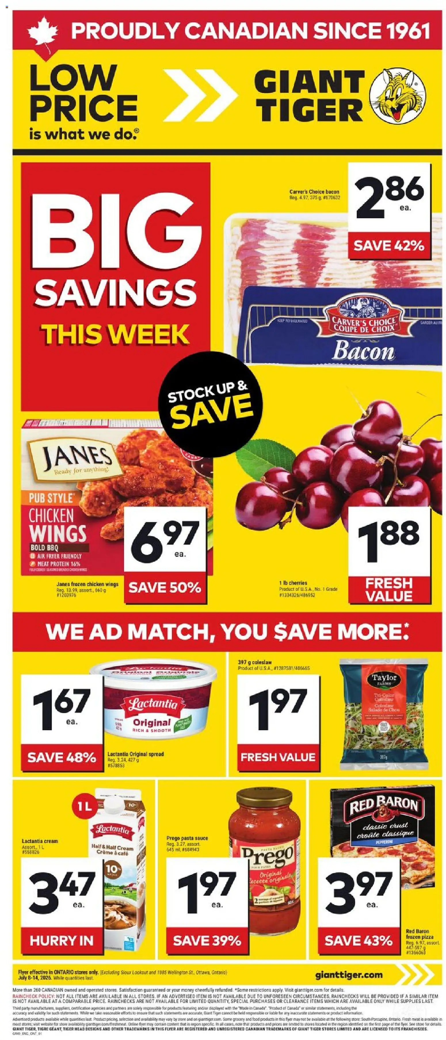 Preview of leaflet Weekly Flyer from shop Giant Tiger is valid from Jul 08, 2026