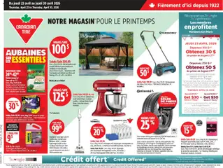 Preview of leaflet Canadian Tire circulaire from shop Canadian Tire is valid from Apr 23, 2026