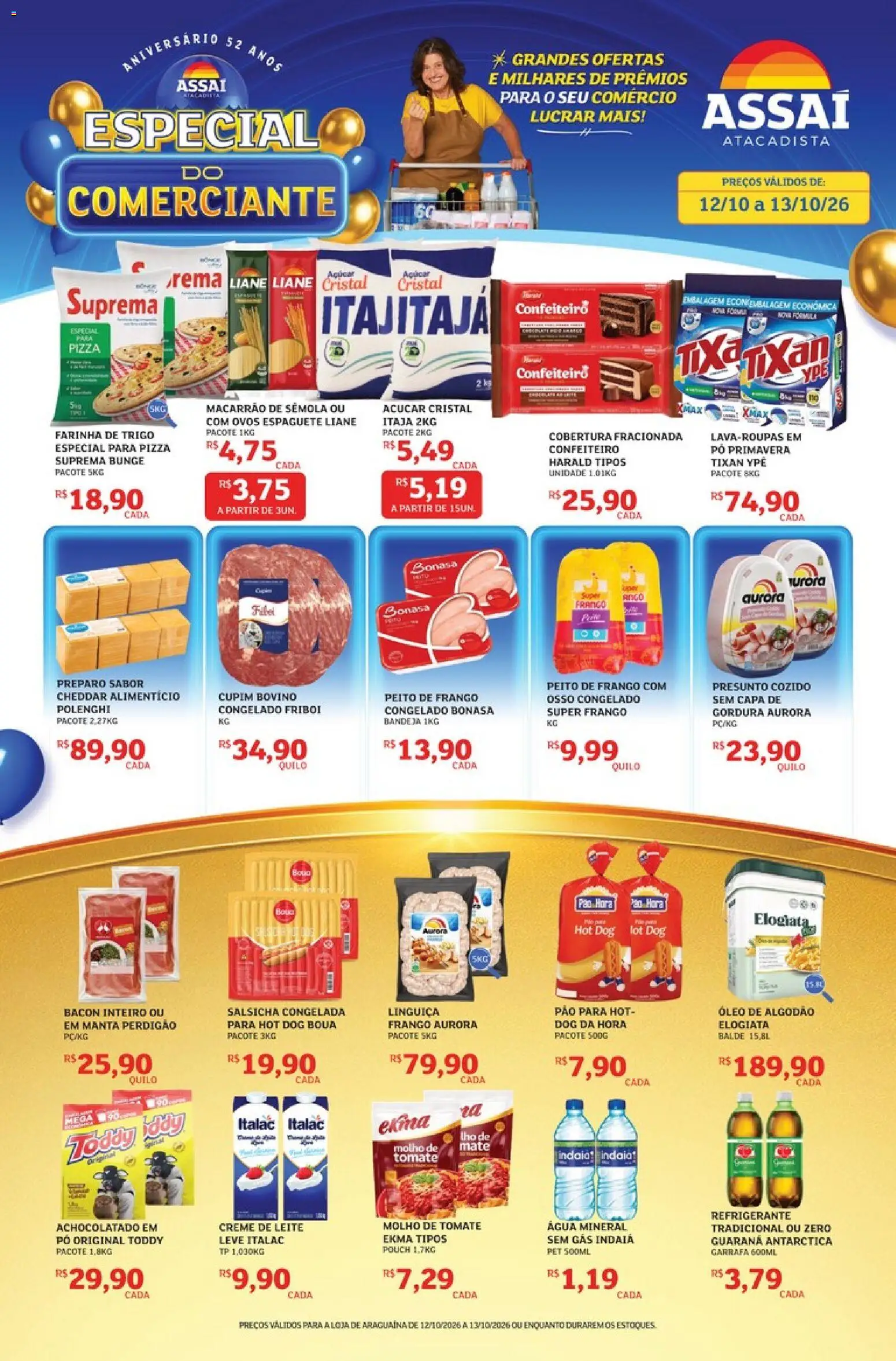 Pré-Visualização do folheto "Assaí Atacadista ofertas - TO" da loja Assaí Atacadista válido a partir de 12/10/2026