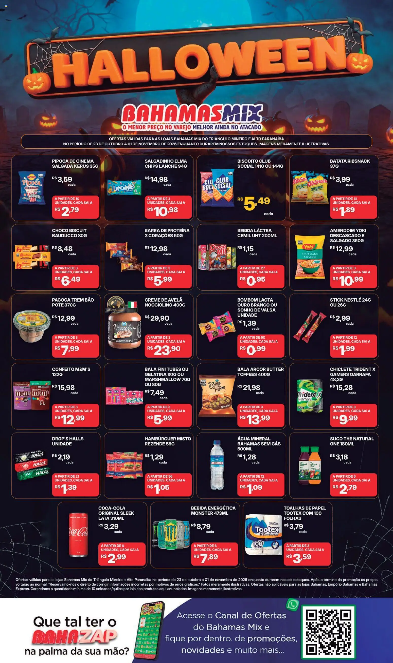 Pré-Visualização do folheto "Bahamas Mix ofertas Halloween" da loja Bahamas Mix válido a partir de 23/10/2026