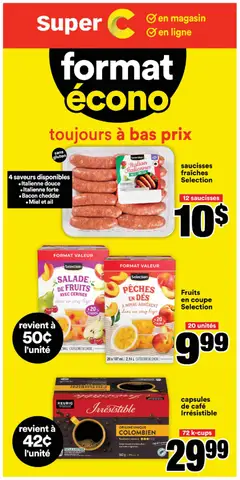Preview of leaflet Super C - Booklet Format Econo from shop Super C is valid from Aug 06, 2026