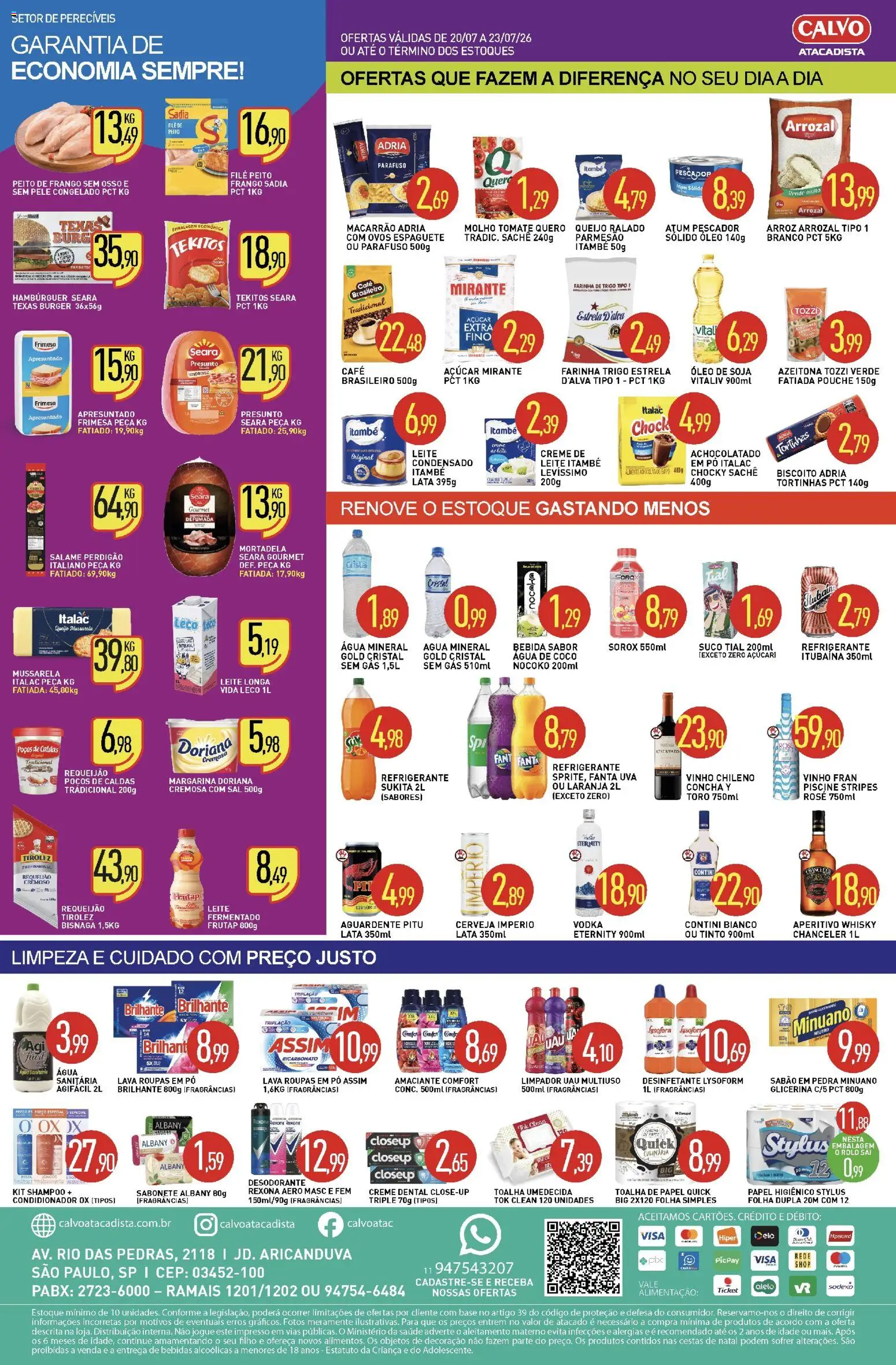 Pré-Visualização do folheto "Calvo Atacadista - Ofertas da semana" da loja Calvo Atacadista válido a partir de 20/07/2026
