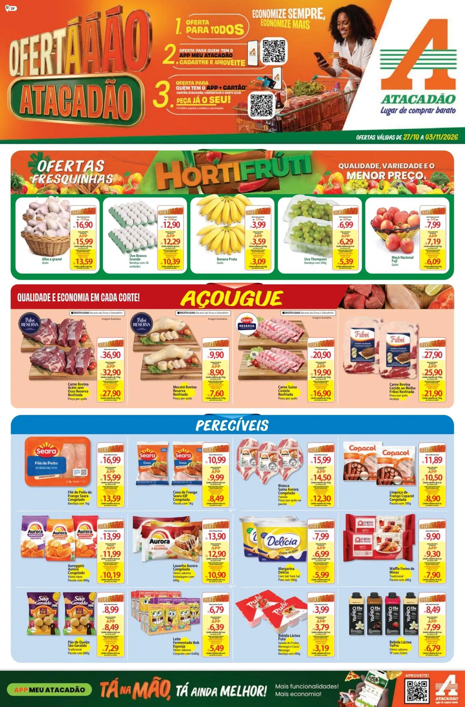Pré-Visualização do folheto "Atacadão ofertas - DF" da loja Atacadão válido a partir de 27/10/2026