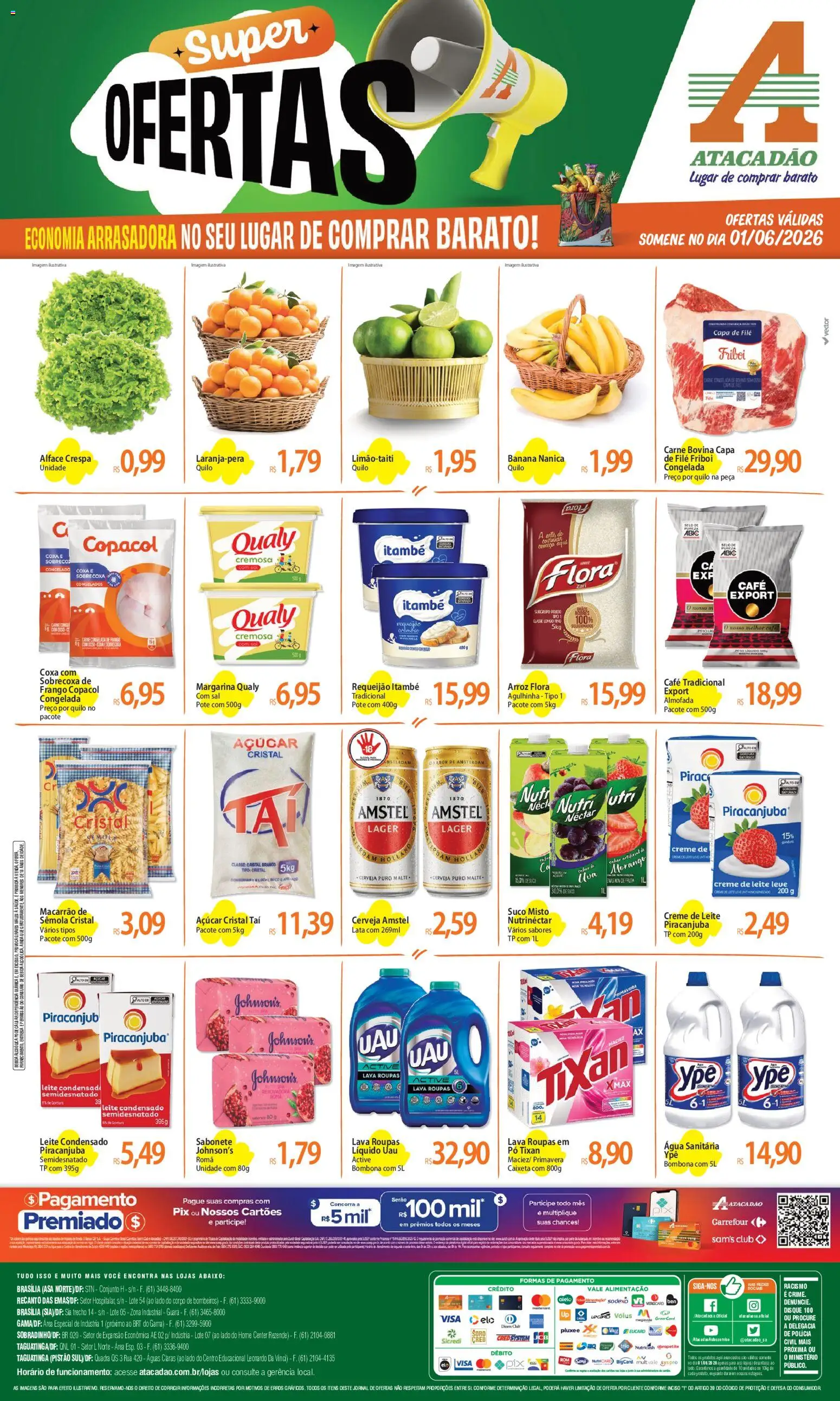 Pré-Visualização do folheto "Atacadão ofertas - DF" da loja Atacadão válido a partir de 01/06/2026