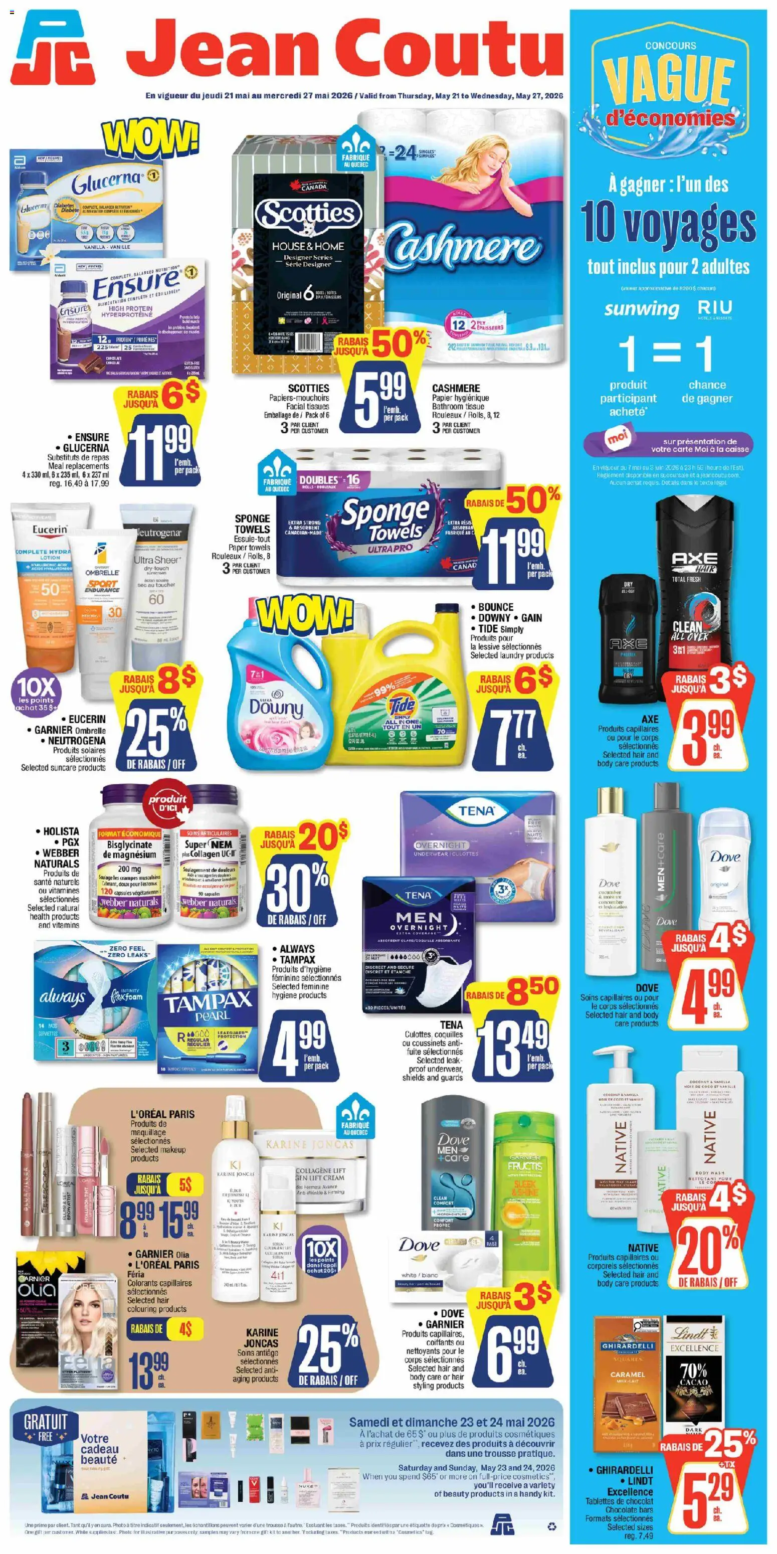 Preview of leaflet Jean Coutu circulaire from shop Jean Coutu is valid from May 21, 2026