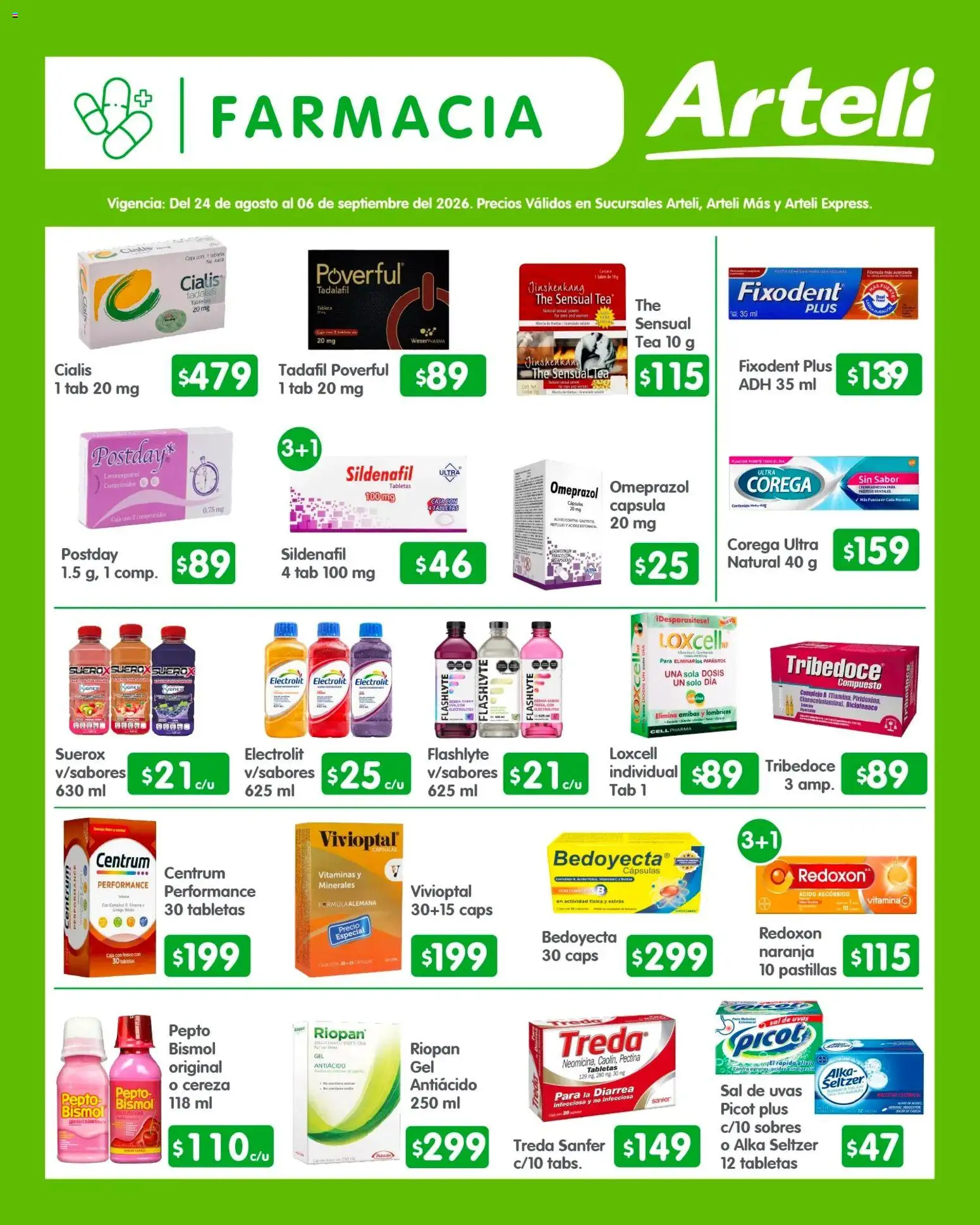 Vista previa las ofertas de la tienda Arteli - Arteli folleto Quincenal desde el 24/08/2026 