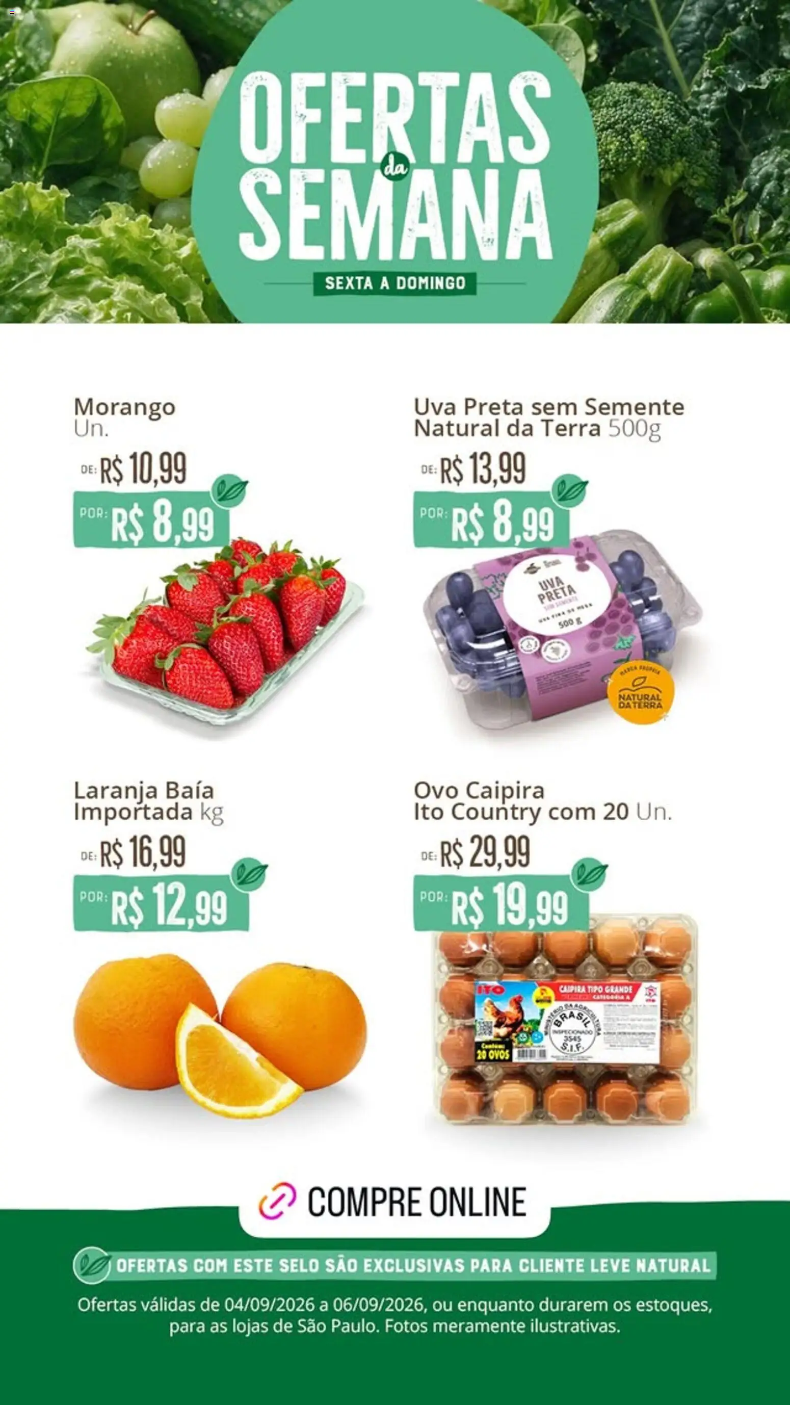 Pré-Visualização do folheto "Natural da Terra - Ofertas da semana" da loja Natural da Terra válido a partir de 04/09/2026