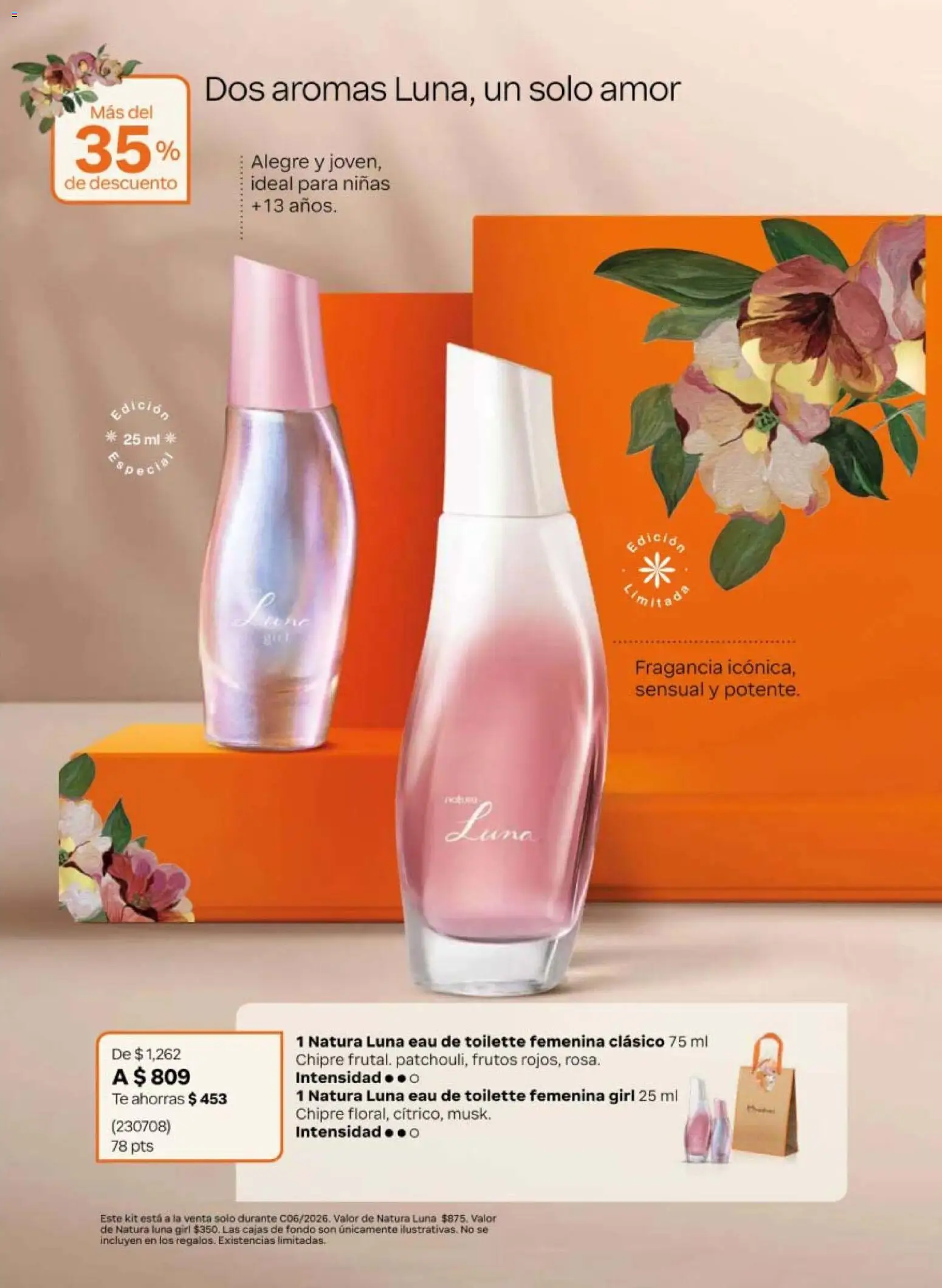 Vista previa las ofertas de la tienda Natura - Natura campaña 6 2026 desde el 02/04/2026 - Té, Eau de toilette, Fragancia