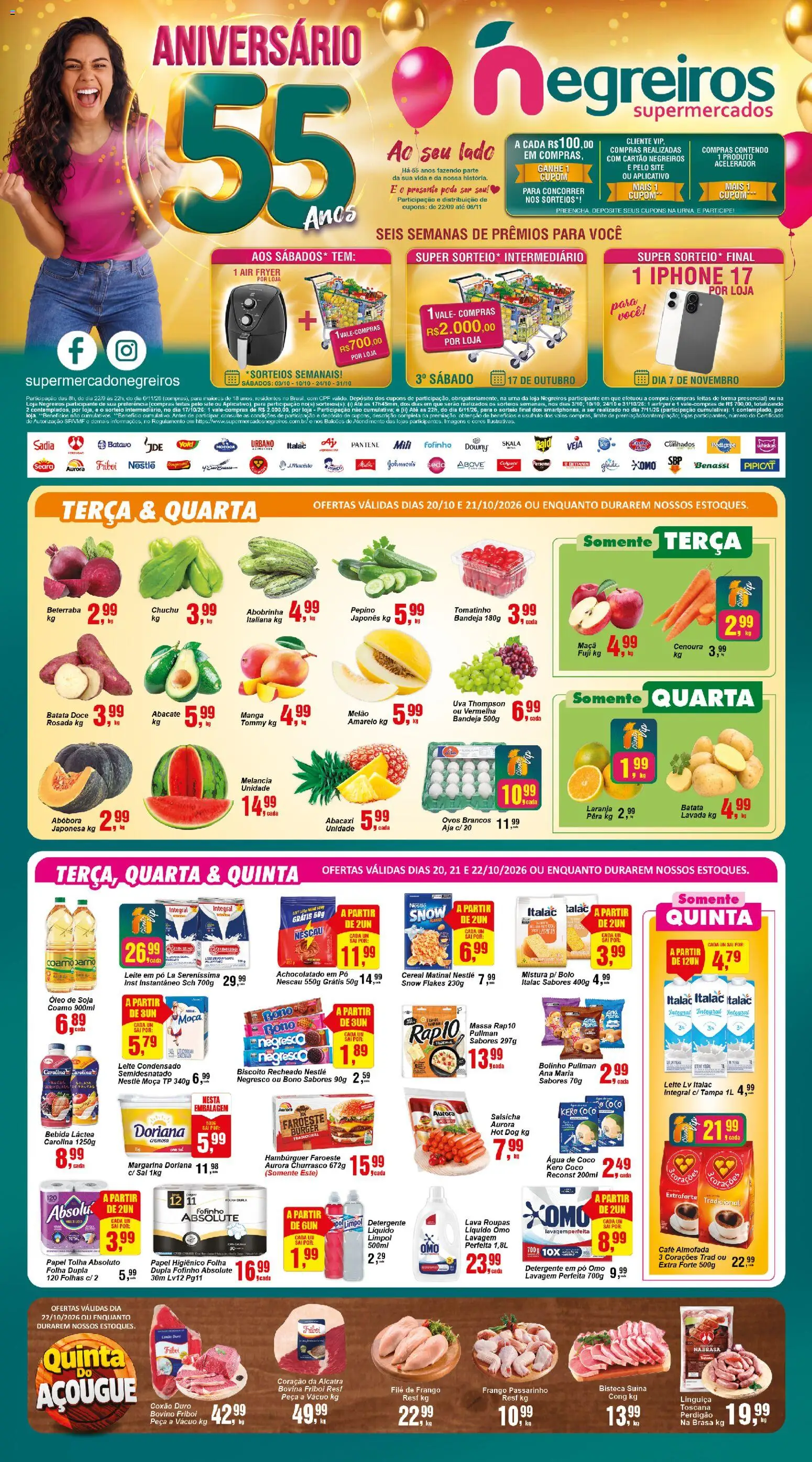 Pré-Visualização do folheto "Negreiros - Ofertas da semana" da loja Negreiros válido a partir de 20/10/2026