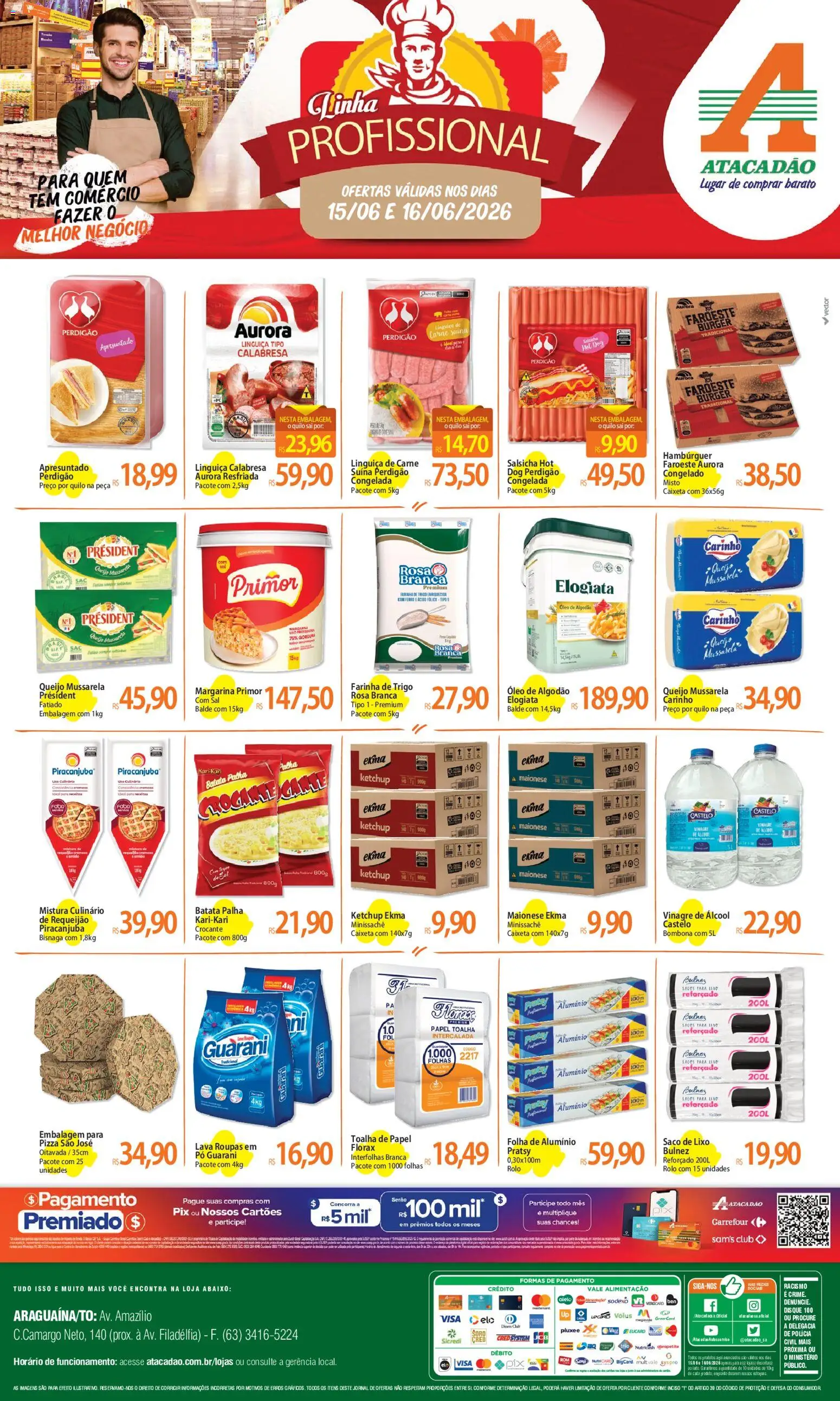 Pré-Visualização do folheto "Atacadão ofertas - TO" da loja Atacadão válido a partir de 15/06/2026