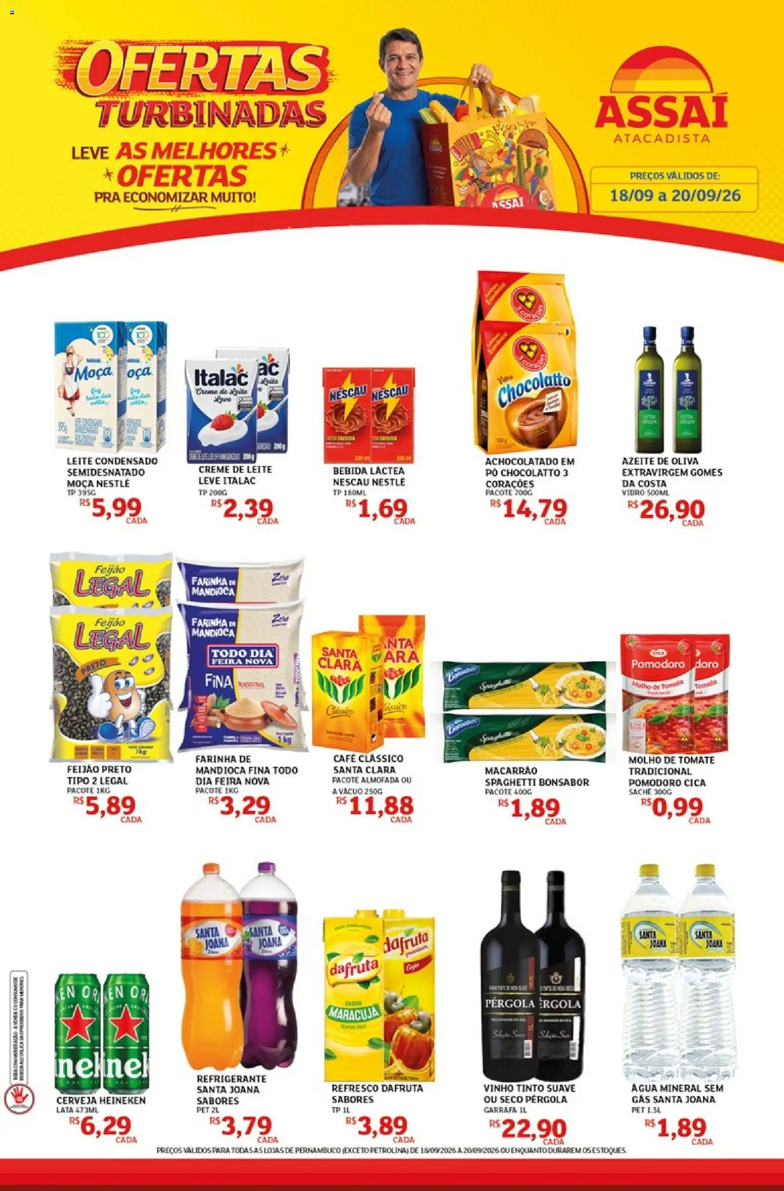 Pré-Visualização do folheto "Assaí Atacadista ofertas - PE" da loja Assaí Atacadista válido a partir de 18/09/2026
