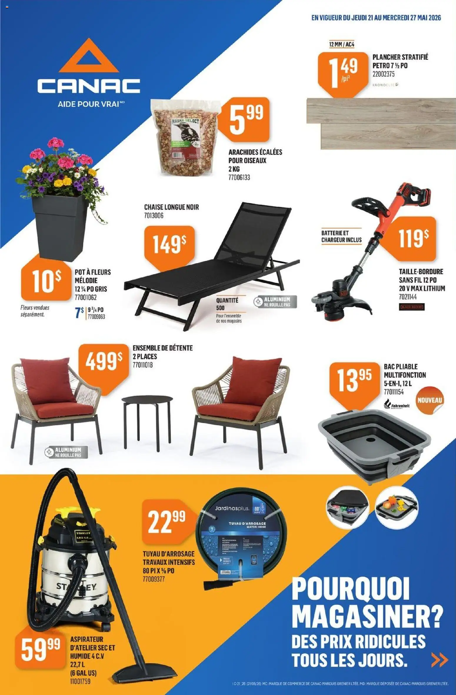 Preview of leaflet Canac circulaire from shop Canac is valid from May 21, 2026 - Water