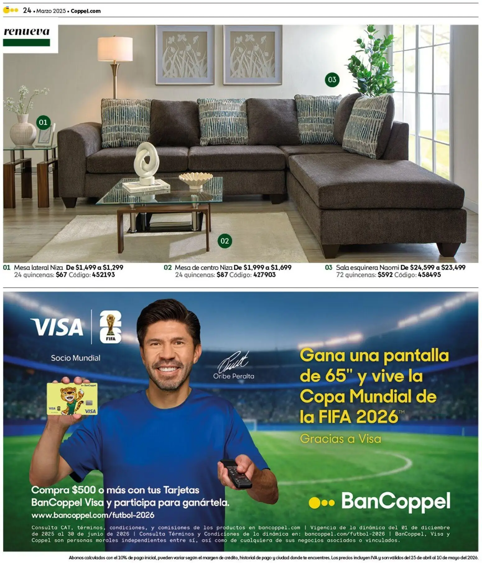 Vista previa las ofertas de la tienda Coppel - Coppel catálogo Claro que la vas a querer desde el 25/04/2026 - Té, Mesa, Sala, Mesa de centro