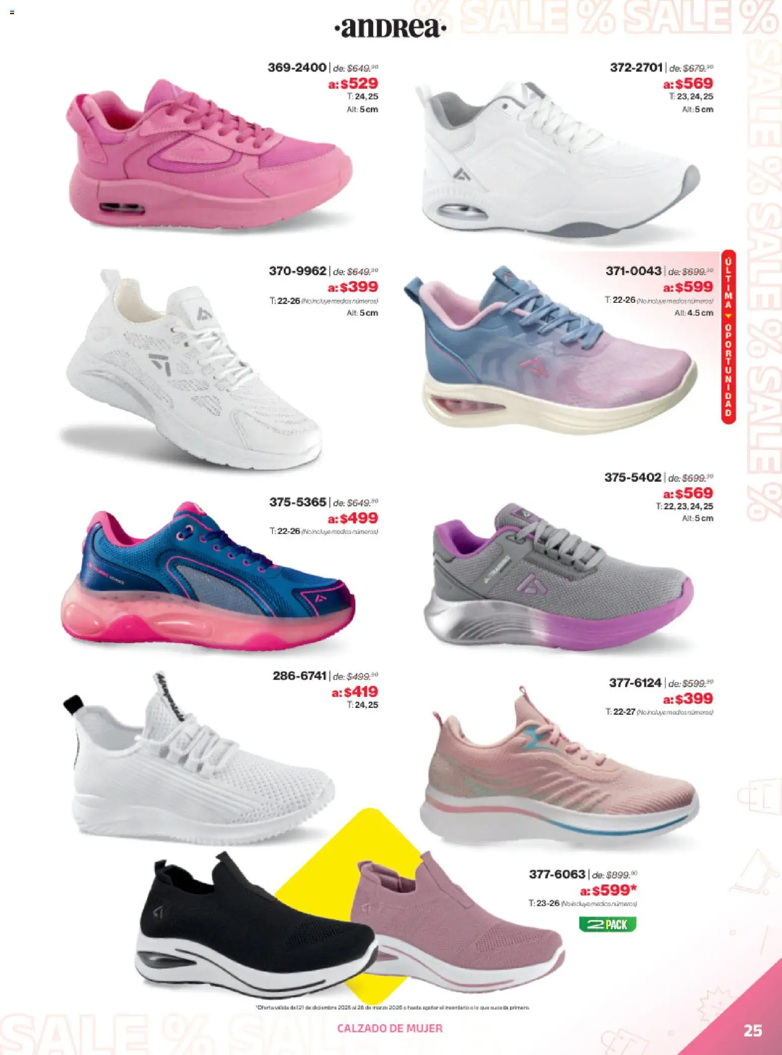 Vista previa las ofertas de la tienda Andrea - Catálogo Outlet desde el 21/12/2025 