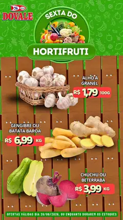 Pré-Visualização do folheto "Dovale ofertas Hortifruti" da loja Dovale válido a partir de 26/06/2026