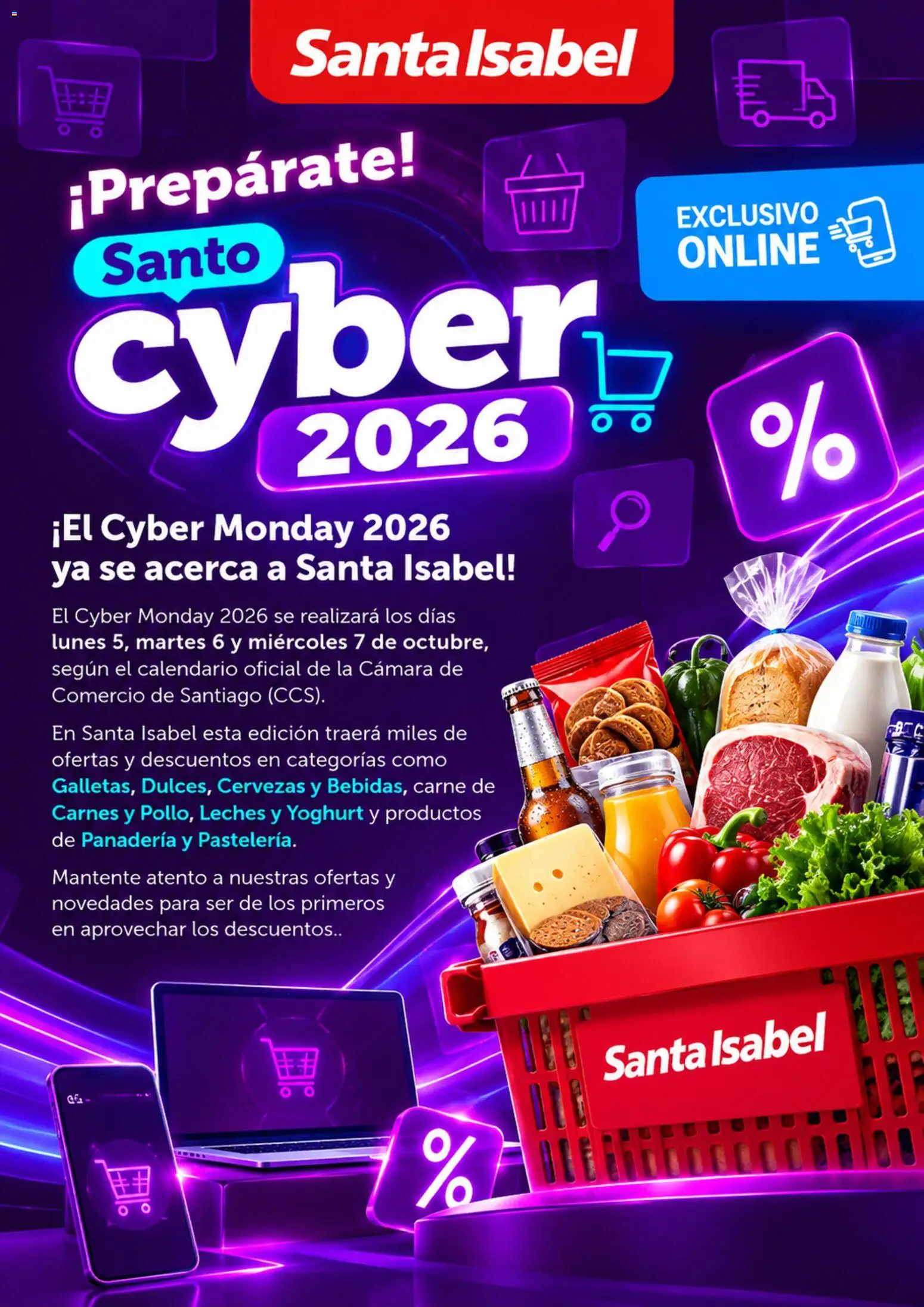Folleto de la tienda Santa Isabel válido desde el 29.09.2026 