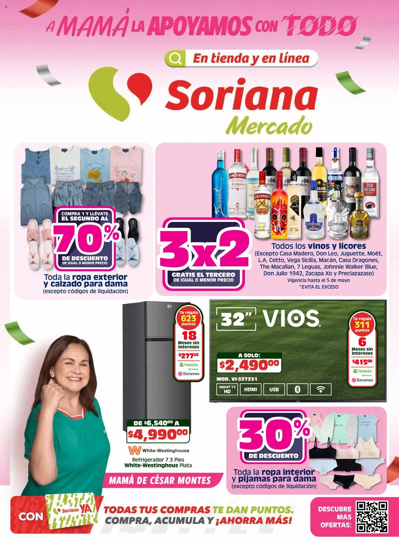 Vista previa las ofertas de la tienda Soriana - Soriana Apoyamos con todo Mercado Nacional desde el 30/04/2026 