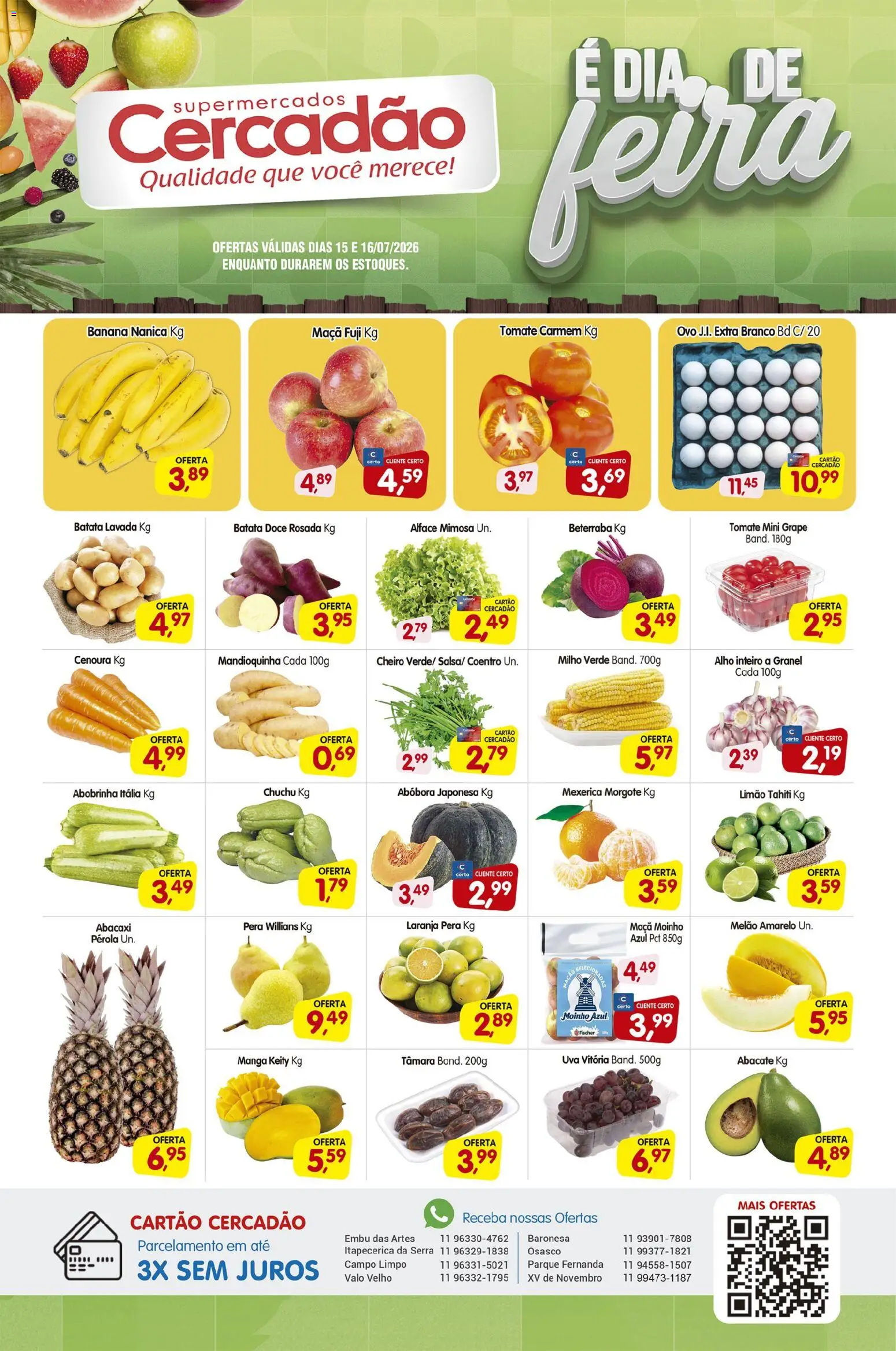 Pré-Visualização do folheto "Cercadão - Ofertas da semana" da loja Cercadão válido a partir de 15/07/2026
