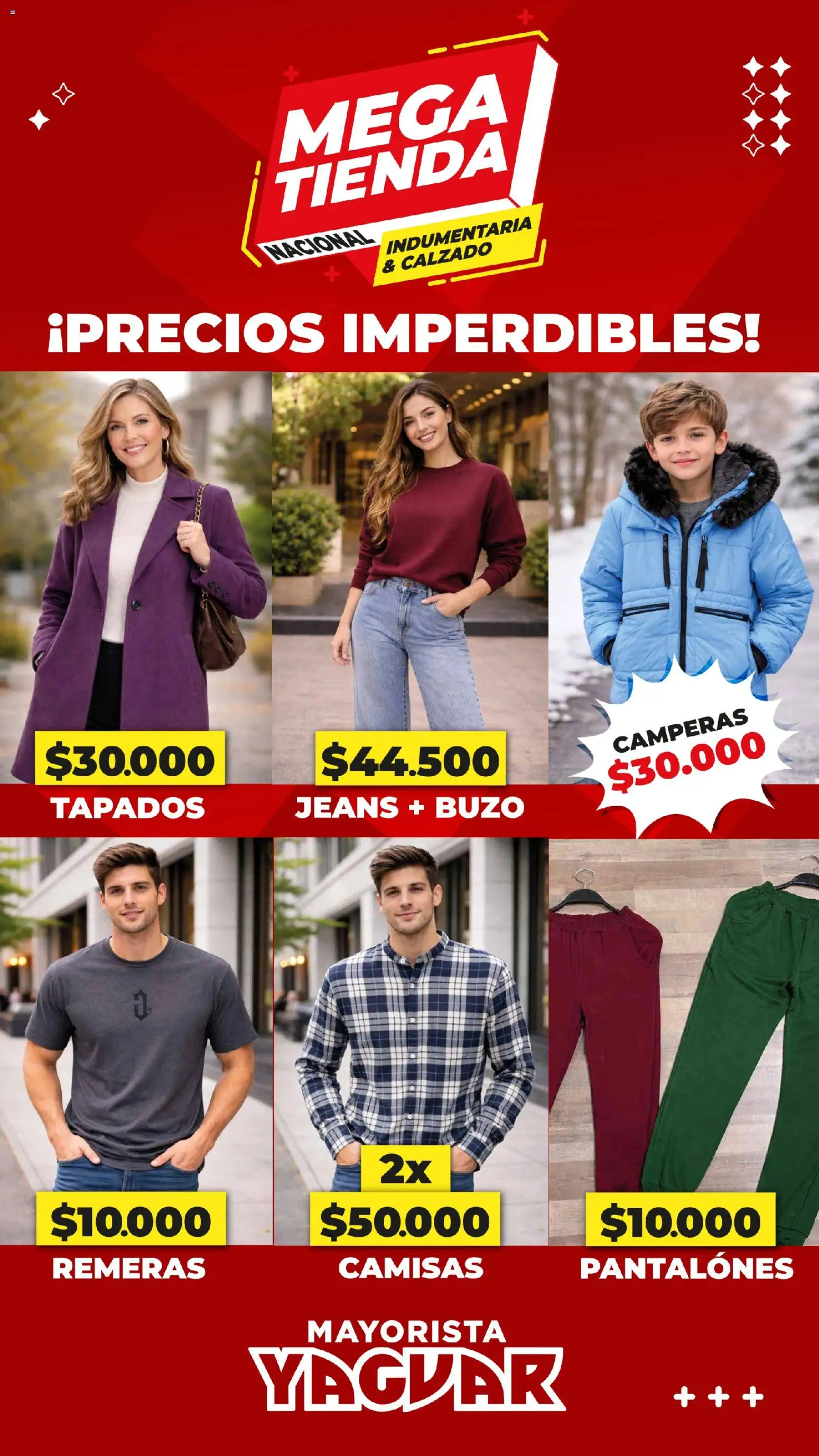 Vista previa del folleto de la tienda Yaguar válido desde el 11/05/2026 - Buzo, Pantalones