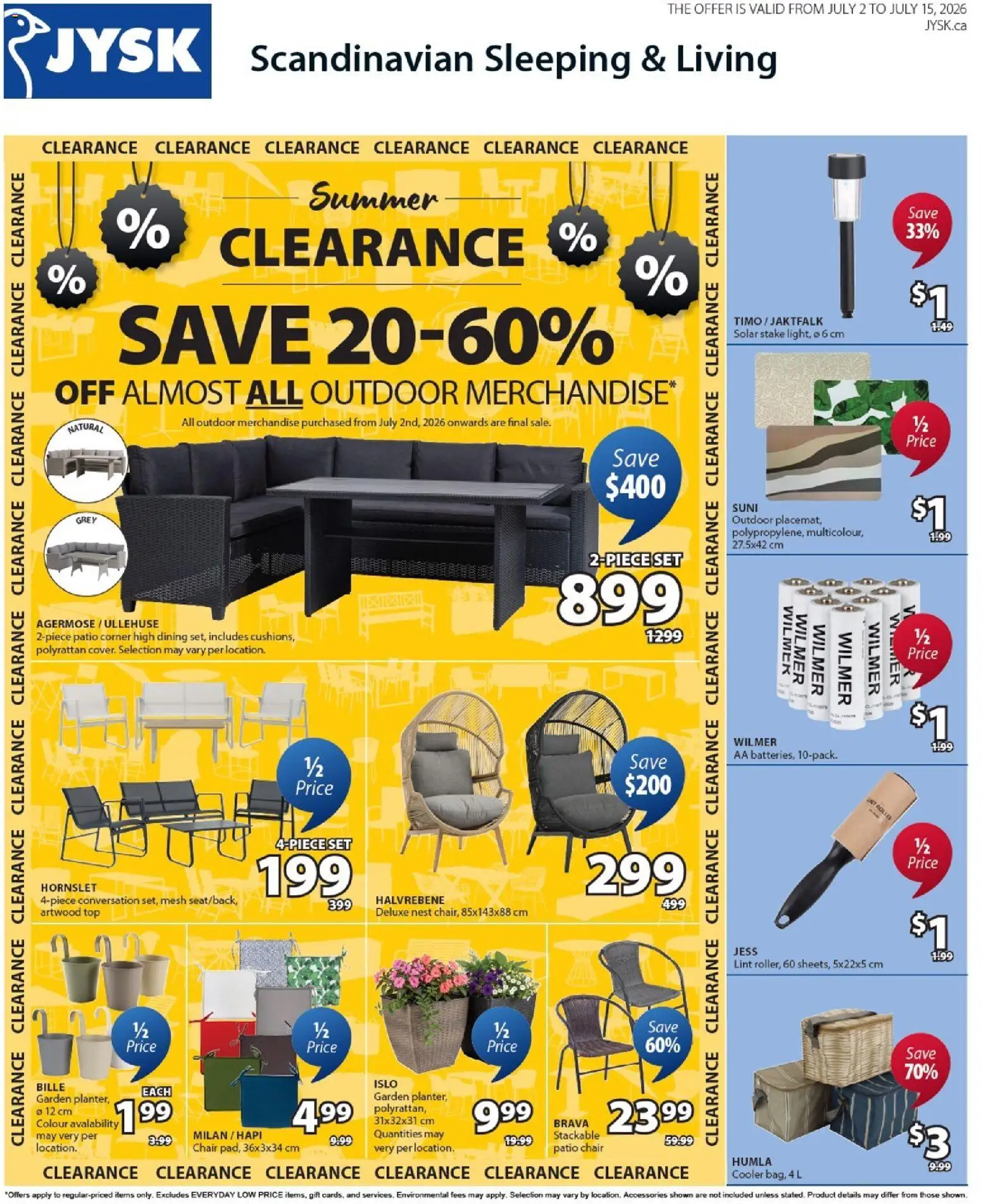 Preview of leaflet JYSK weekly flyer from shop JYSK is valid from Jul 02, 2026 - Chair