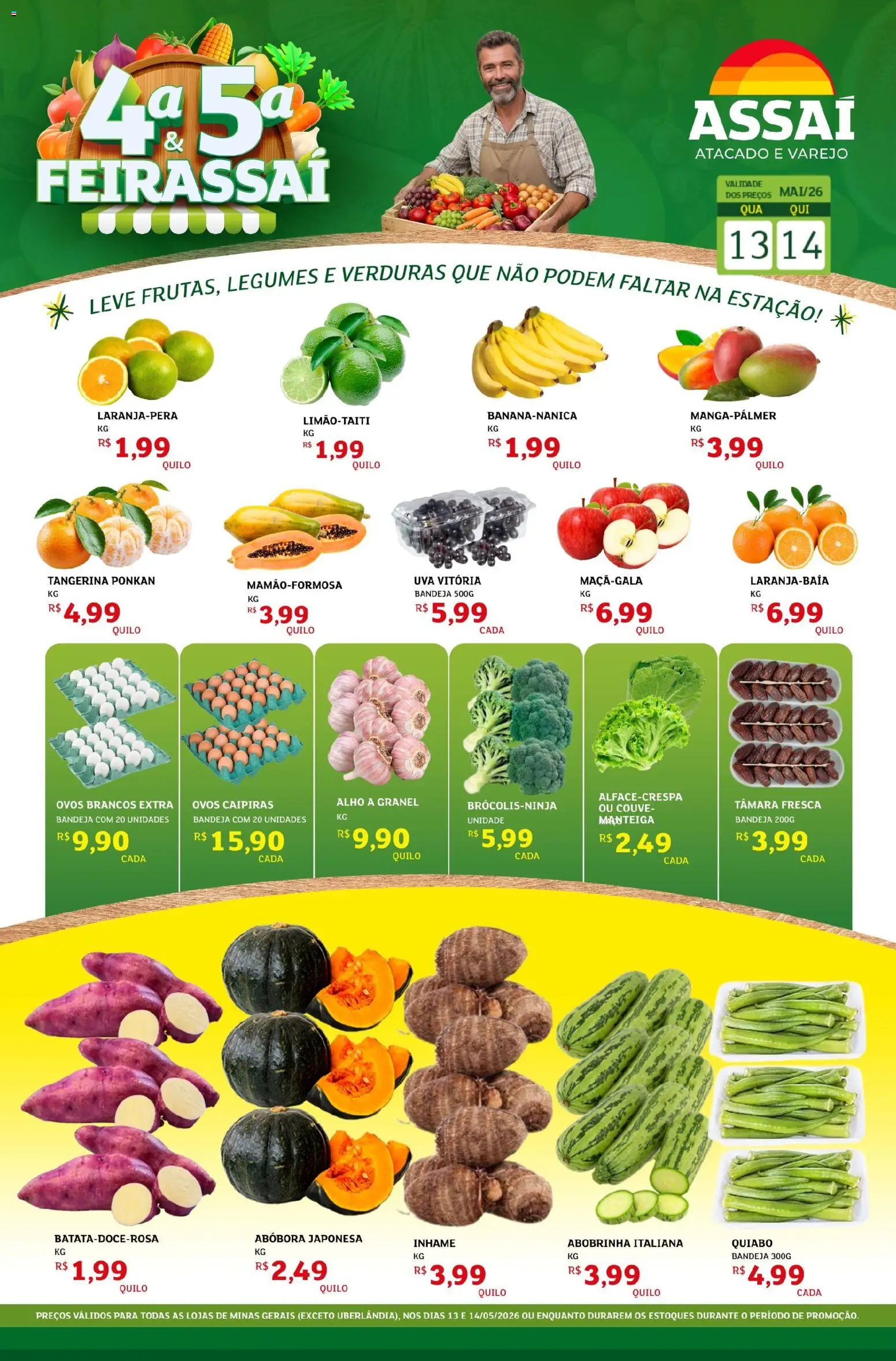 Pré-Visualização do folheto "Assaí Atacadista ofertas - MG" da loja Assaí Atacadista válido a partir de 13/05/2026