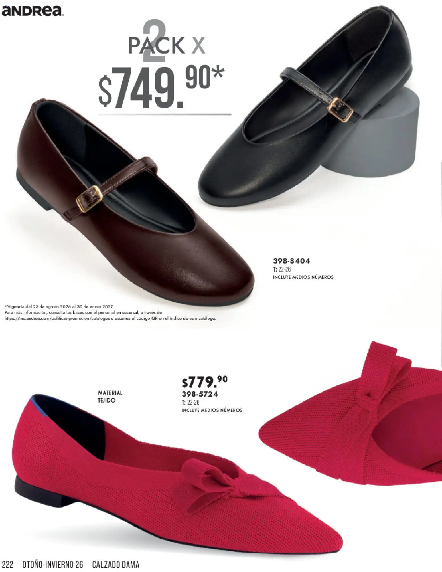 Vista previa las ofertas de la tienda Andrea - Andrea catálogo Otoño Invierno desde el 23/08/2026 