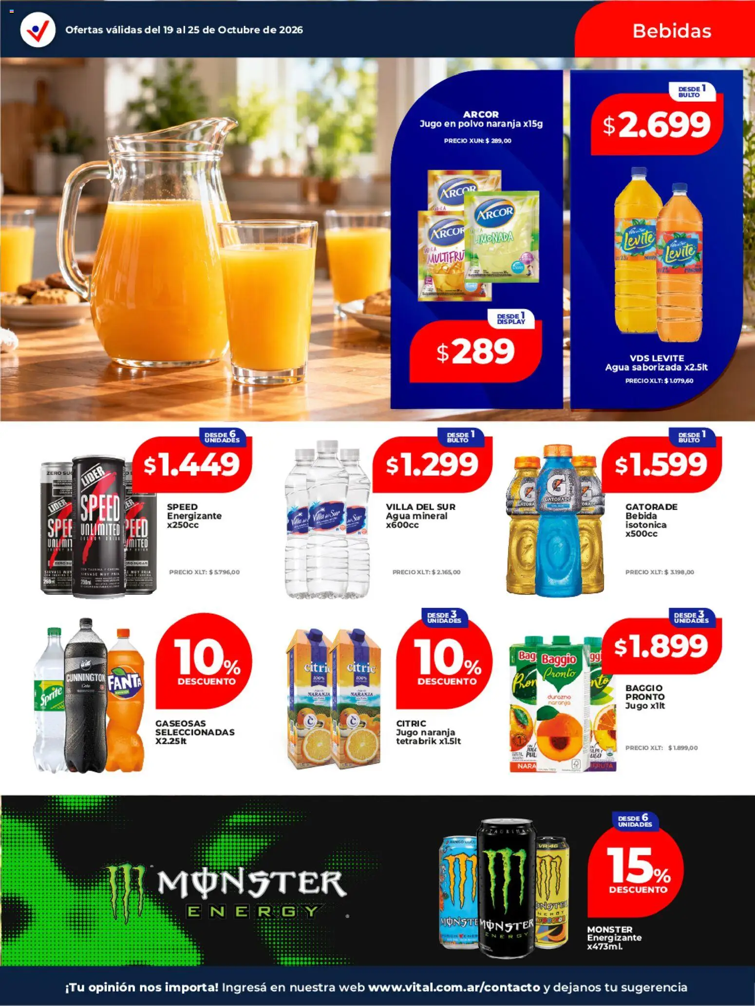 Vista previa del folleto de la tienda Vital válido desde el 19/10/2026 