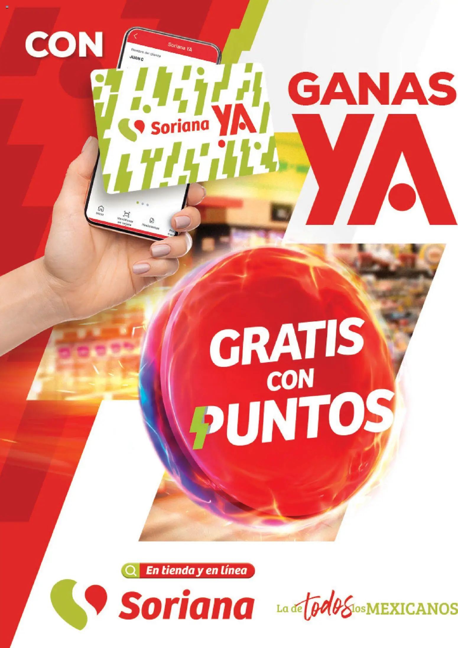 Vista previa las ofertas de la tienda Soriana - Soriana Súper - Gratis con puntos Soriana YA desde el 11/09/2026 