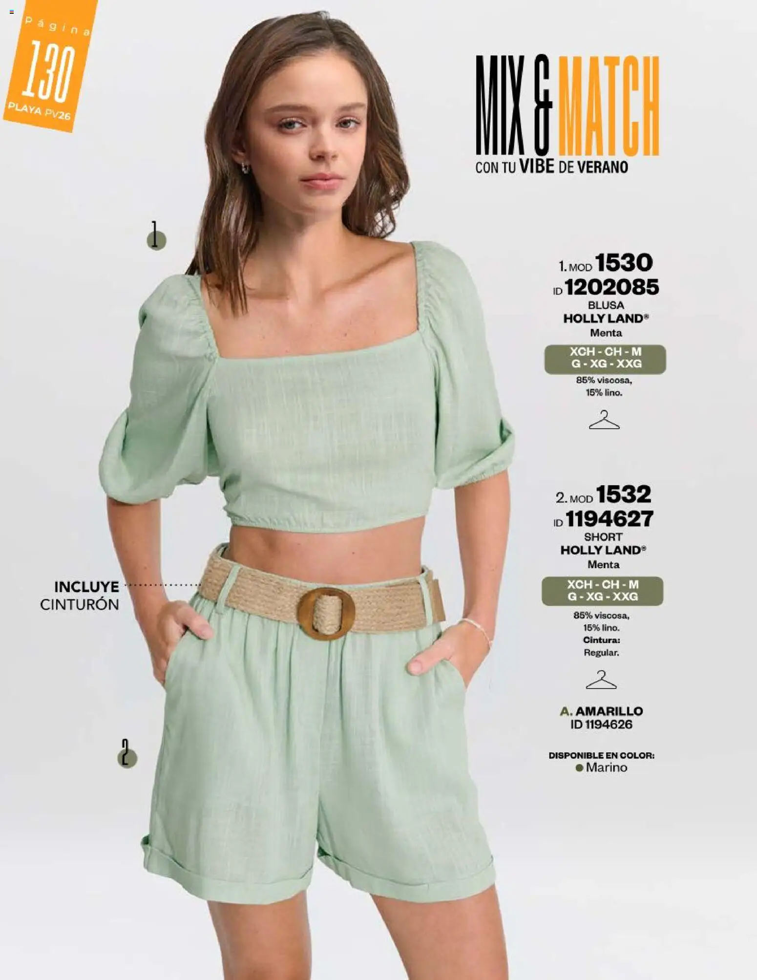 Vista previa las ofertas de la tienda Price Shoes - Catálogo Playa desde el 13/02/2026 - Short, Blusa, Cinturón