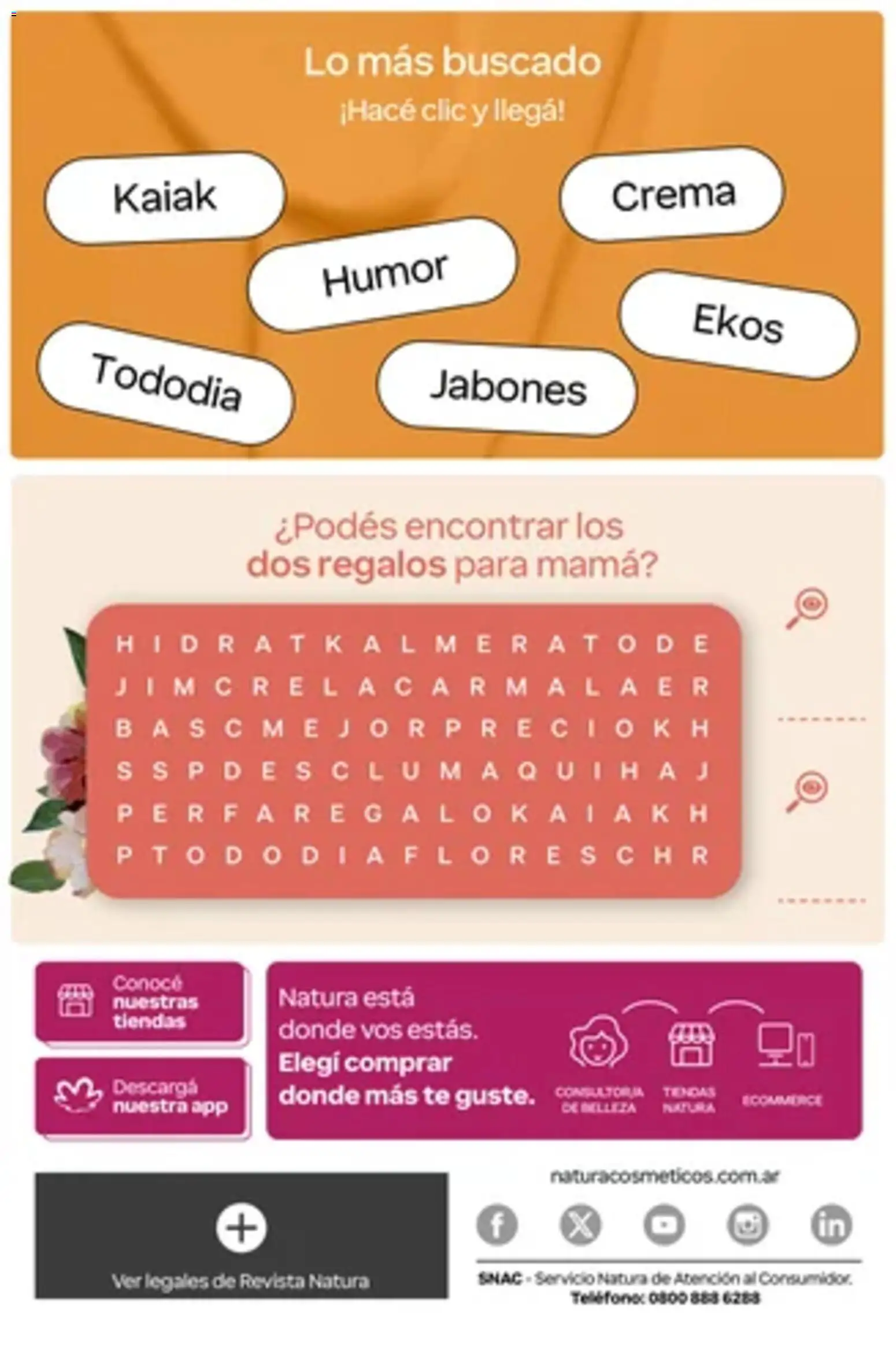 Vista previa del folleto de la tienda Natura válido desde el 01/10/2026 - Té, Teléfono, Crema, Revista