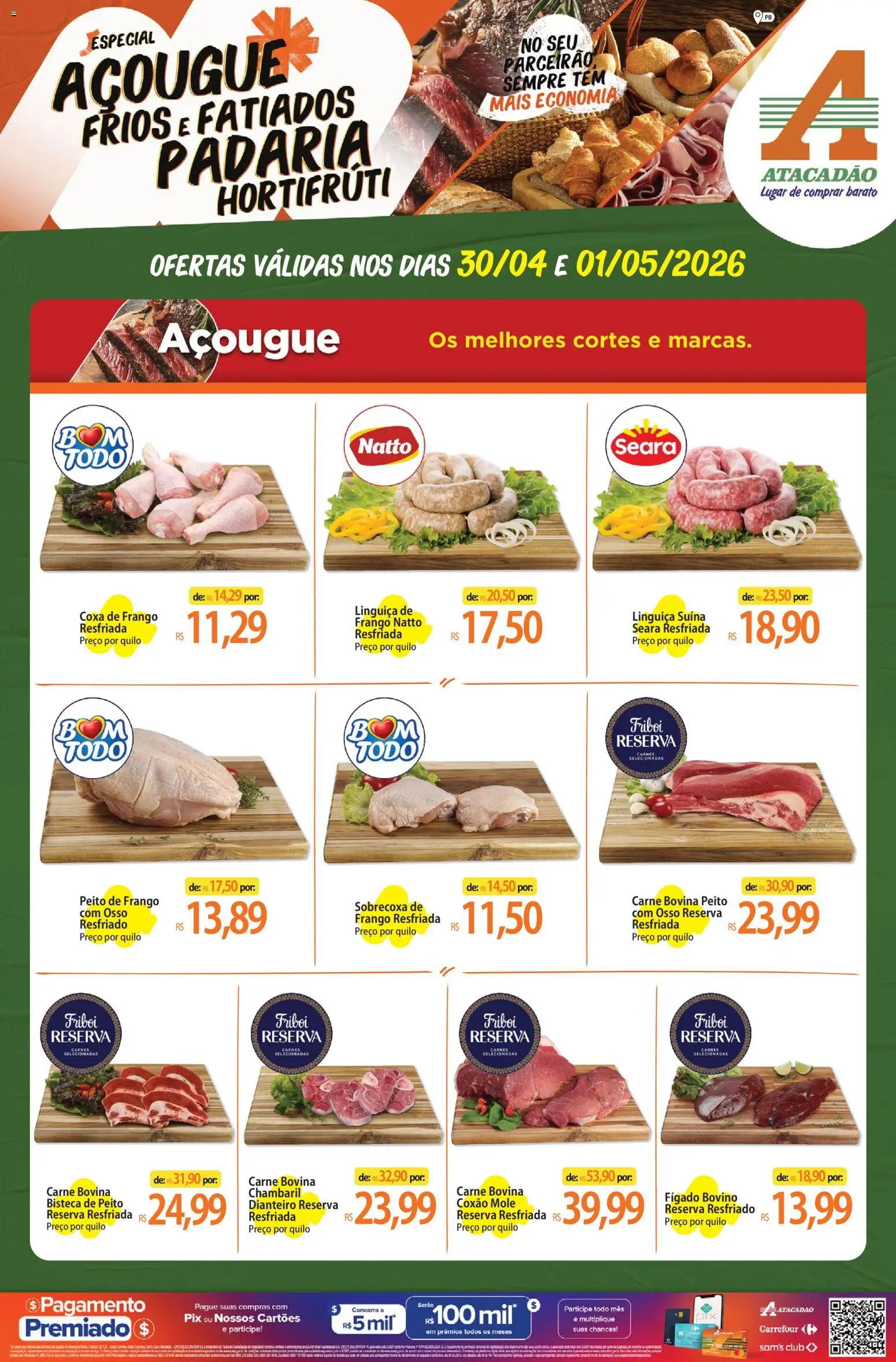 Pré-Visualização do folheto "Atacadão ofertas - PB" da loja Atacadão válido a partir de 30/04/2026
