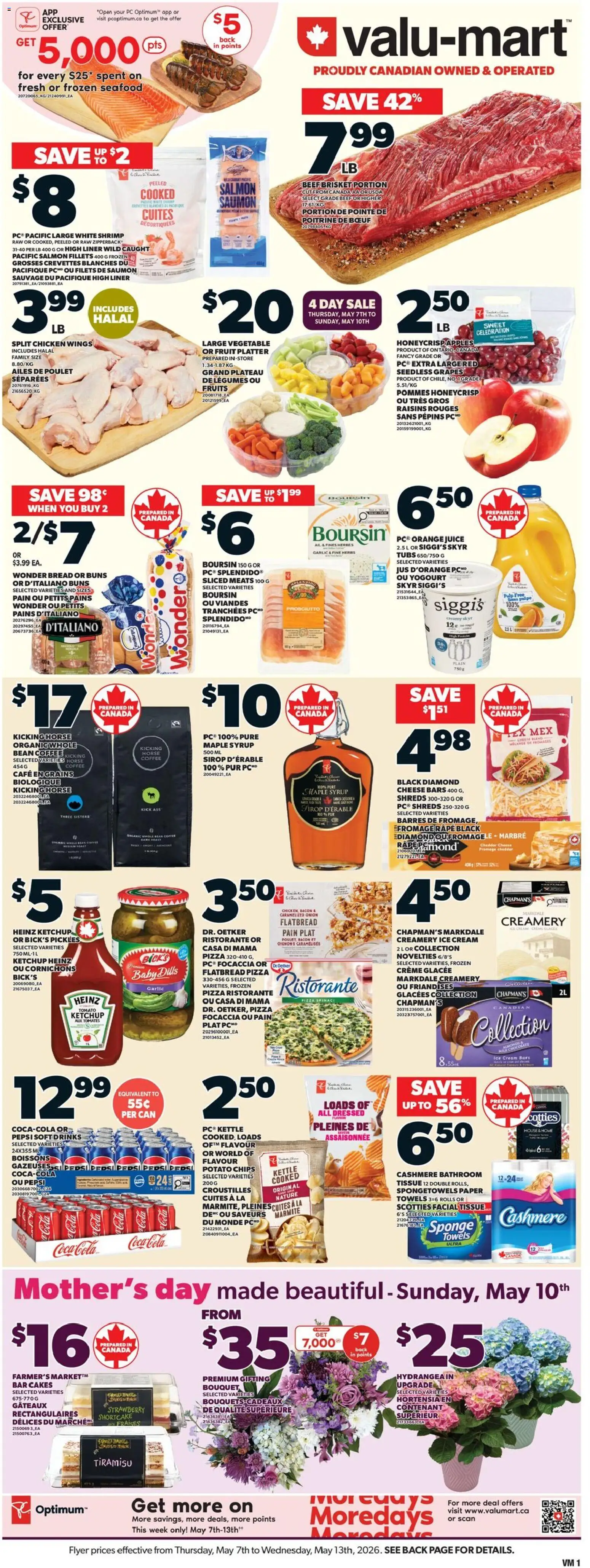 Preview of leaflet Valu Mart weekly flyer from shop Valu Mart is valid from May 07, 2026