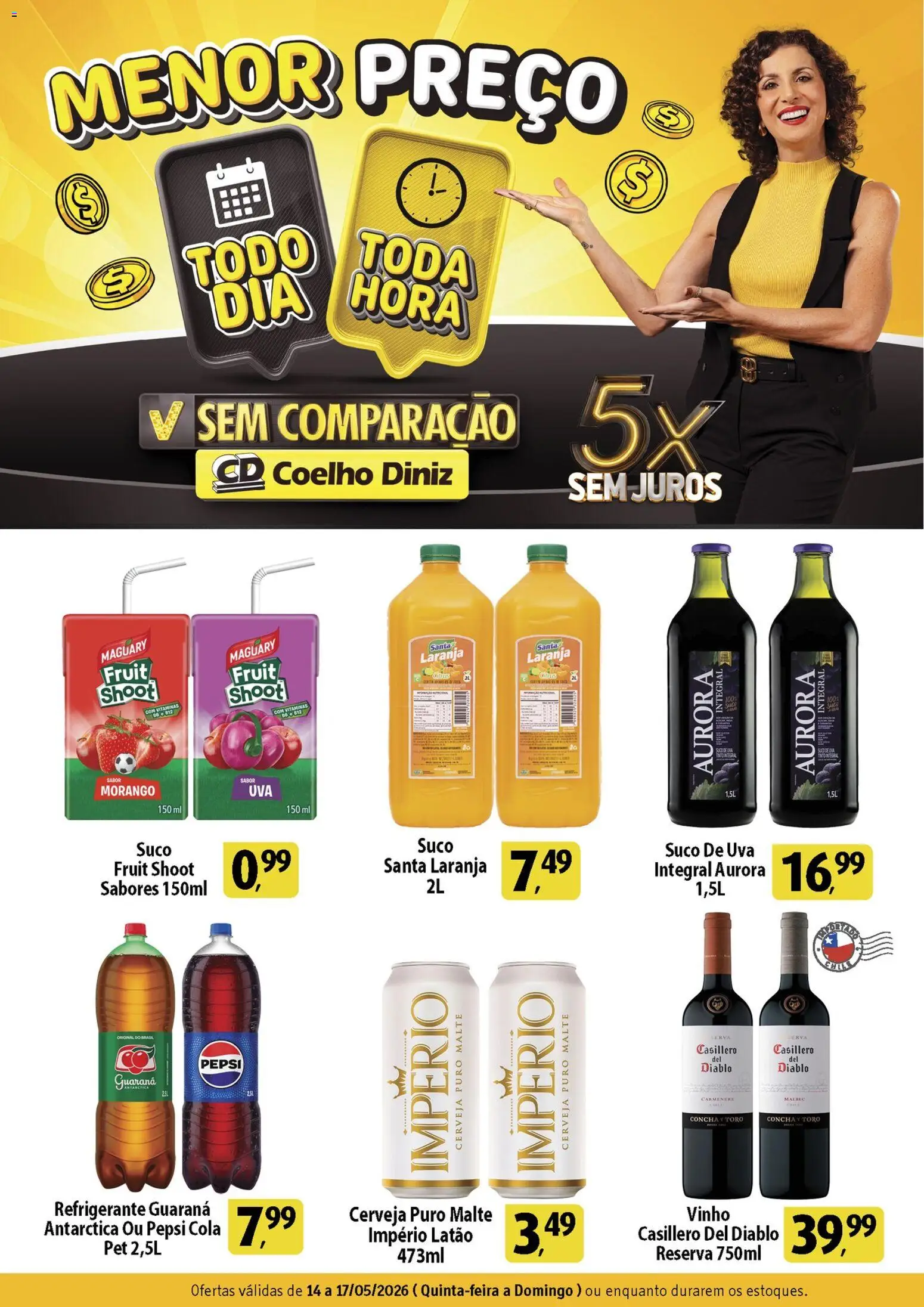 Pré-Visualização do folheto "Coelho Diniz ofertas Semanal" da loja Coelho Diniz válido a partir de 14/05/2026