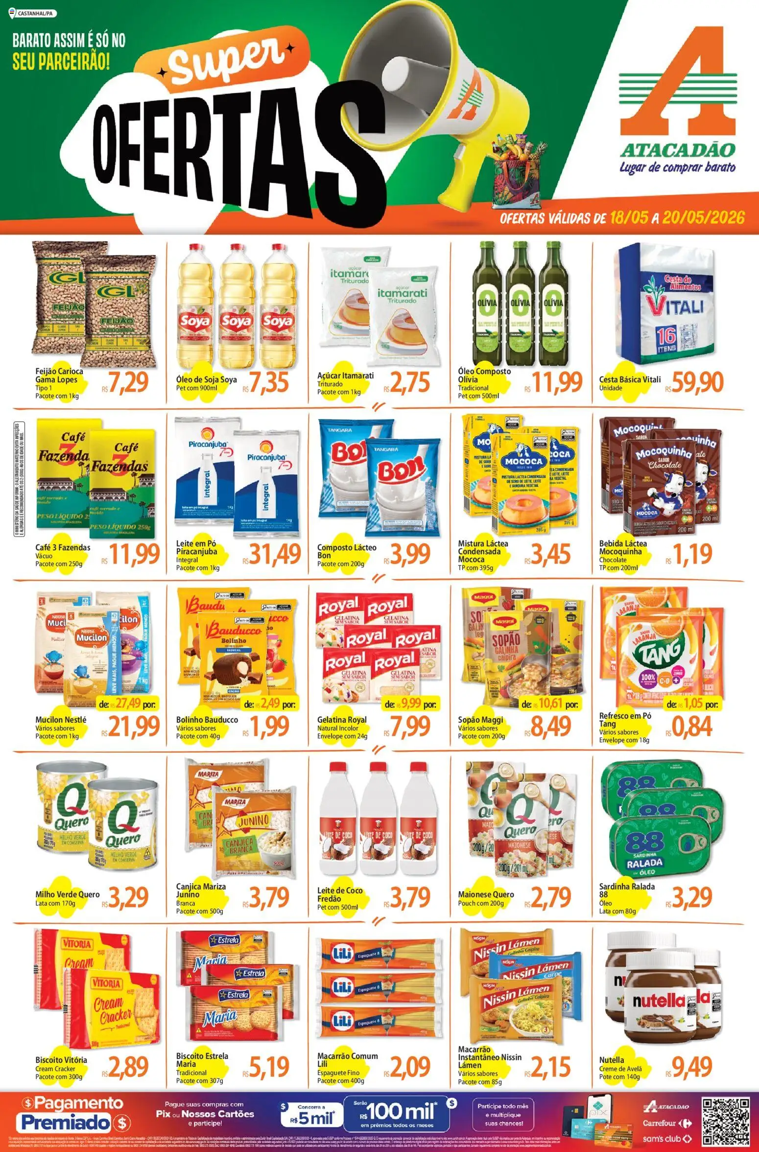 Pré-Visualização do folheto "Atacadão ofertas - PA" da loja Atacadão válido a partir de 18/05/2026