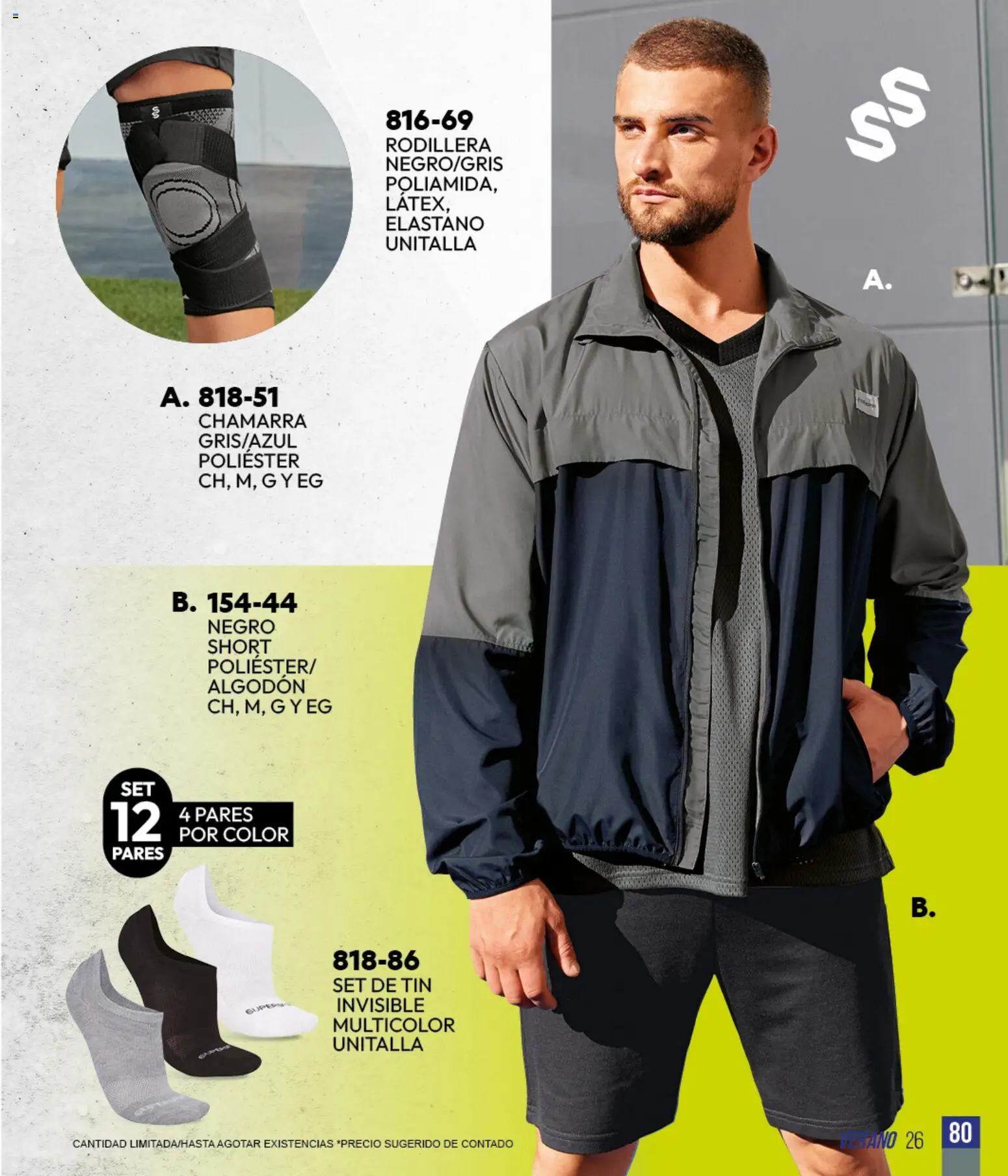 Vista previa las ofertas de la tienda Cklass - Cklass catálogo Sportbrands Verano Caballero desde el 05/03/2026 - Short, Chamarra