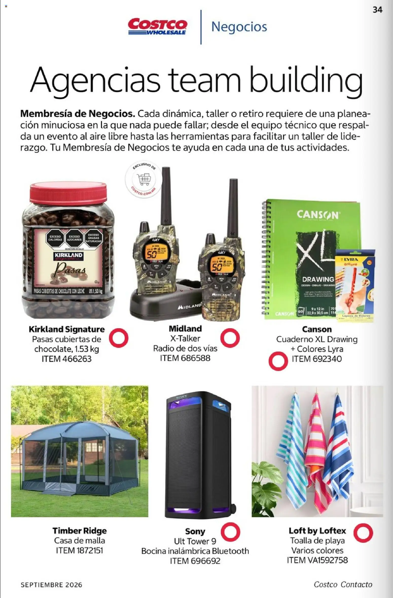 Vista previa las ofertas de la tienda Costco - Costco catálogo Septiembre desde el 01/09/2026 