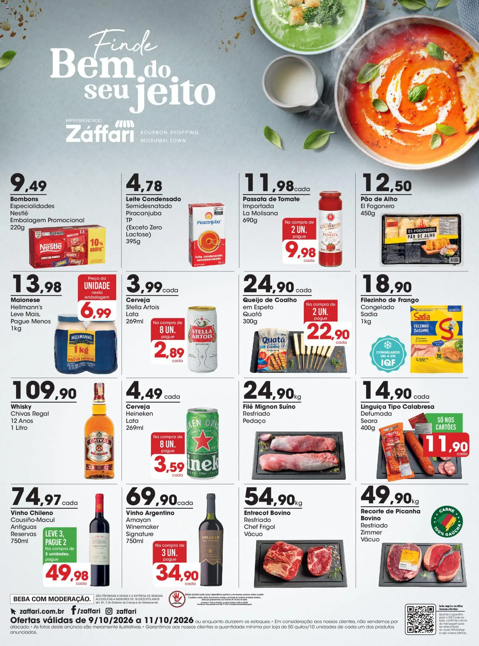 Pré-Visualização do folheto "Zaffari ofertas Final de Semana - SP" da loja Zaffari válido a partir de 09/10/2026