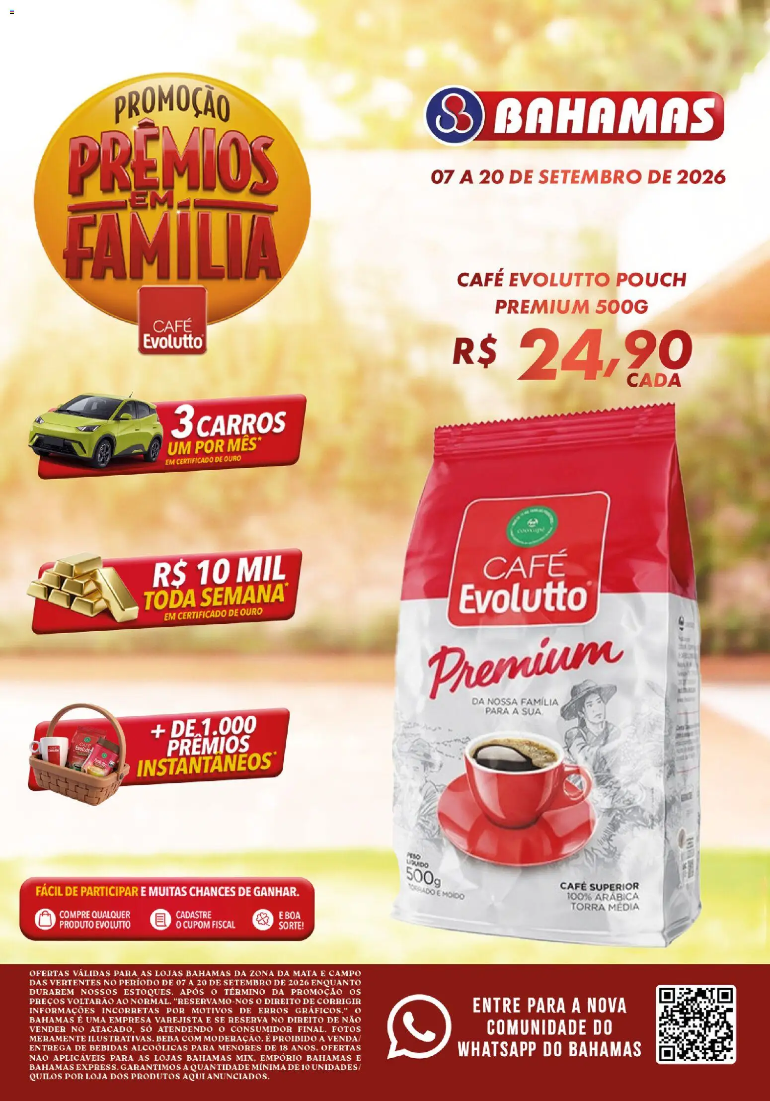 Pré-Visualização do folheto "Bahamas Supermercados ofertas da Quinzena" da loja Bahamas Supermercados válido a partir de 07/09/2026