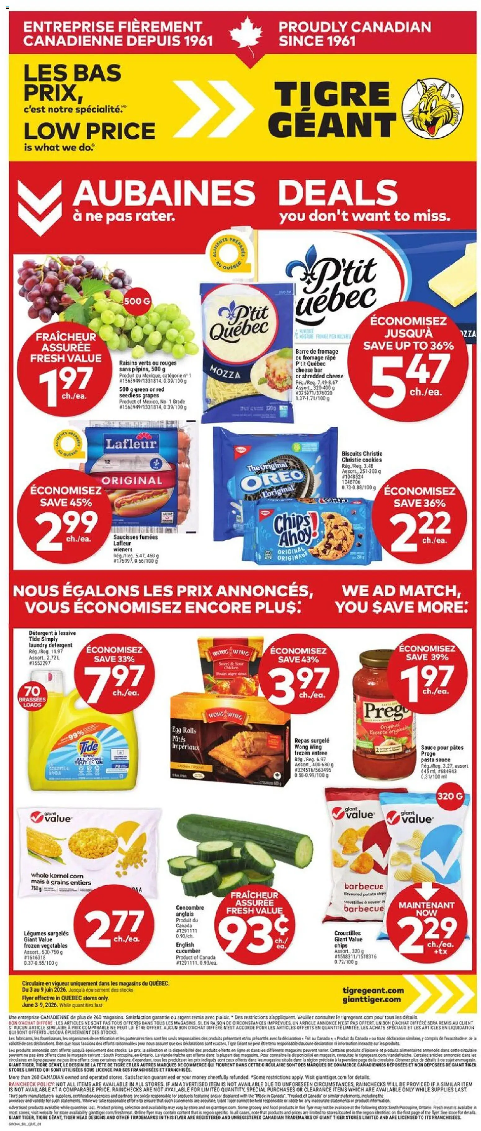 Preview of leaflet Giant Tiger weekly flyer / circulaire from shop Giant Tiger is valid from Jun 03, 2026