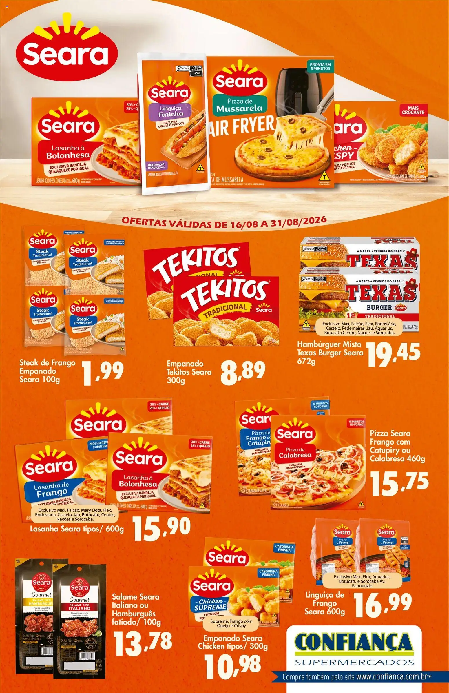 Pré-Visualização do folheto "Confiança ofertas Seara" da loja Confiança válido a partir de 16/08/2026