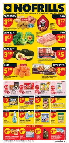 Un aperçu du dépliant No Frills weekly flyer - NS du magasin No Frills est valide à partir 24 sept. 2026