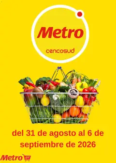 Vista previa de Metro catálogo de la tienda Metro válido desde 31/08/2026